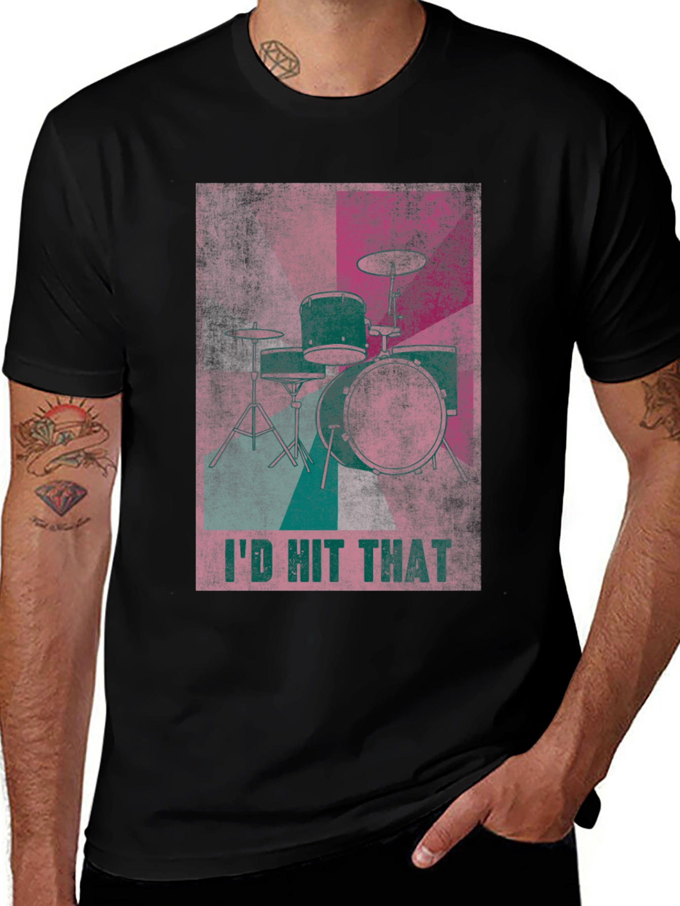 I'd Hit That Drum Set Graphic Tee