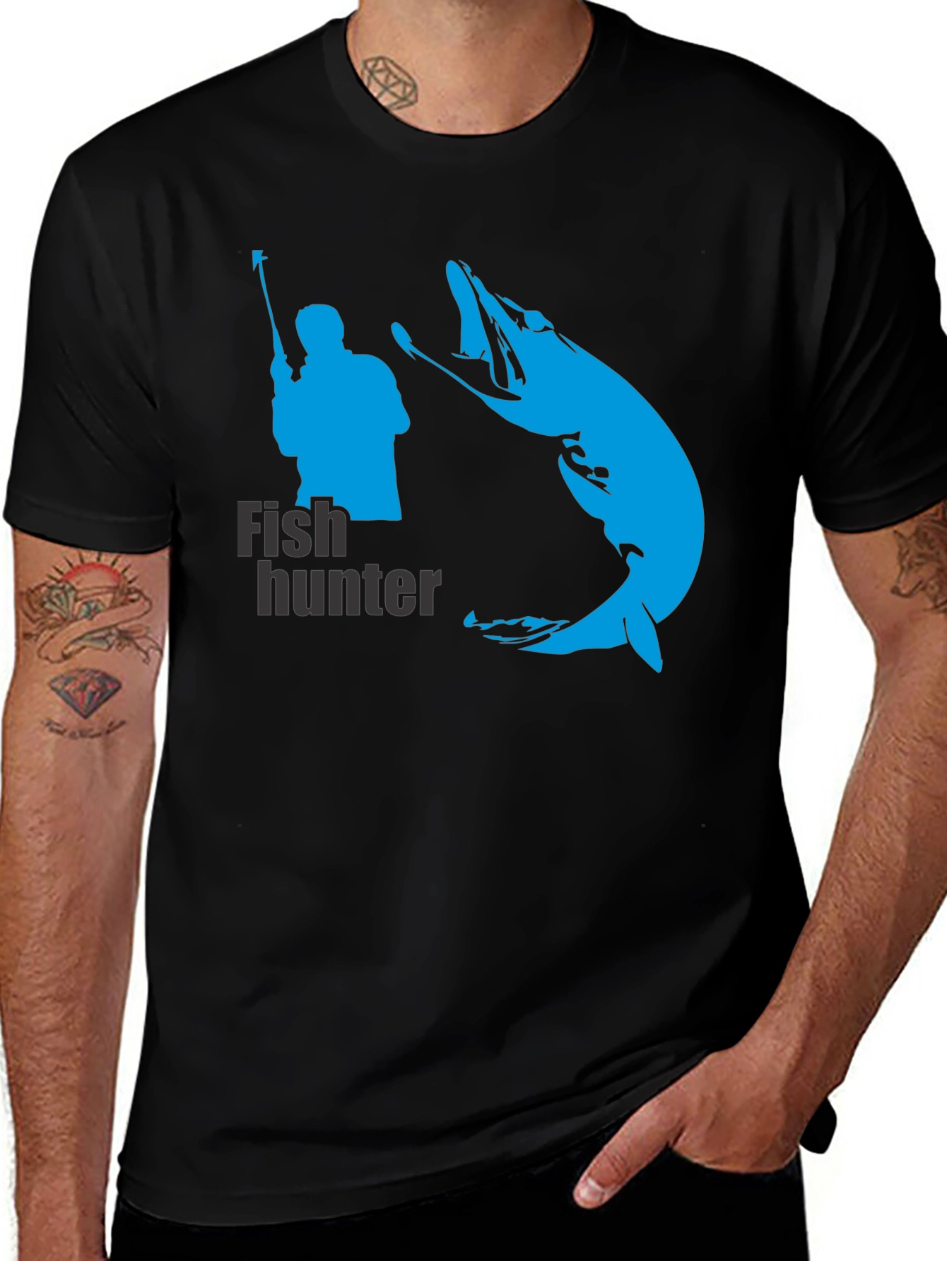 Variant 15 of Fish Hunter Graphic Tee - Angler's Dream