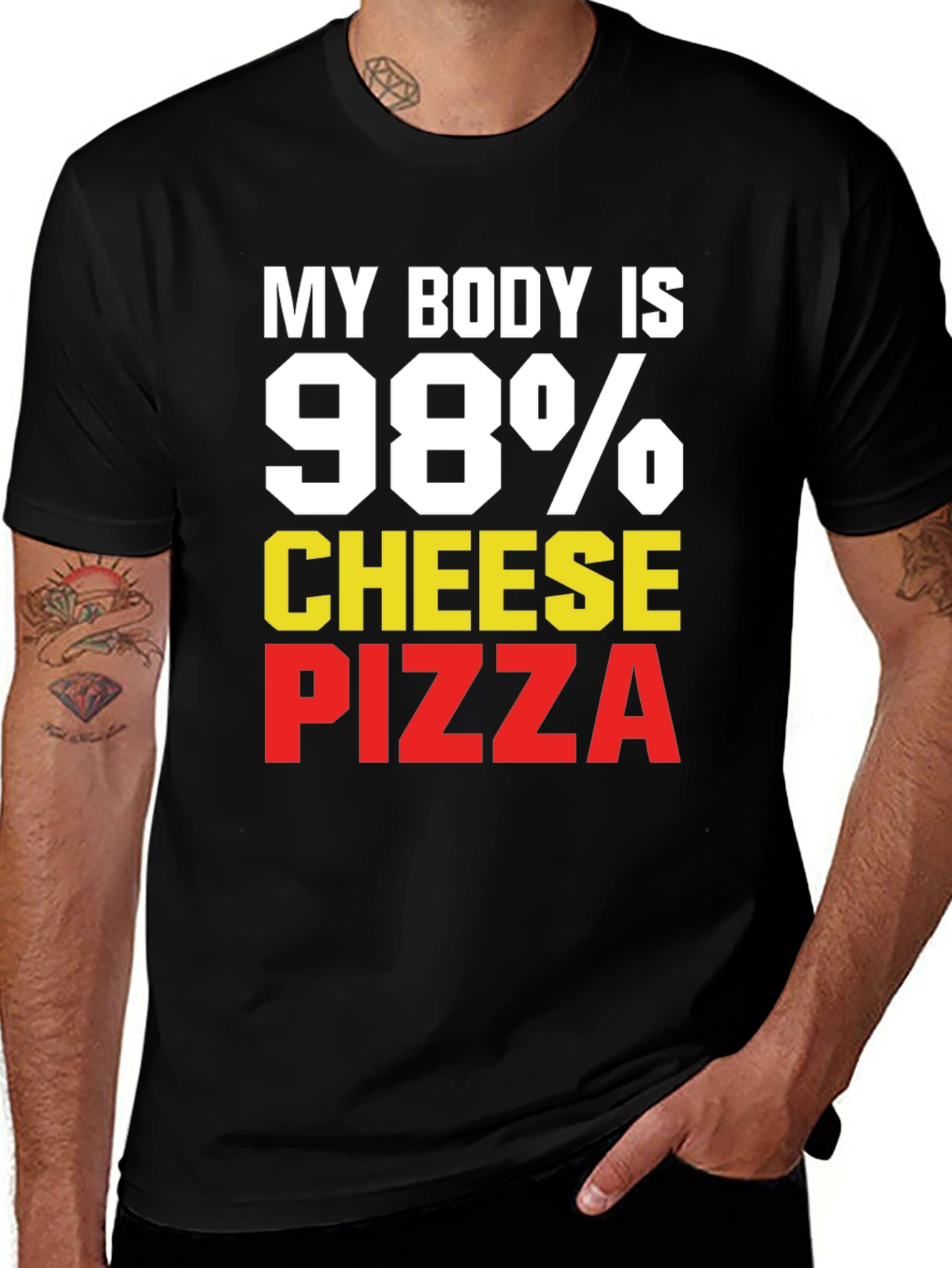 Variant 5 of My Body is 98% Cheese Pizza T-Shirt