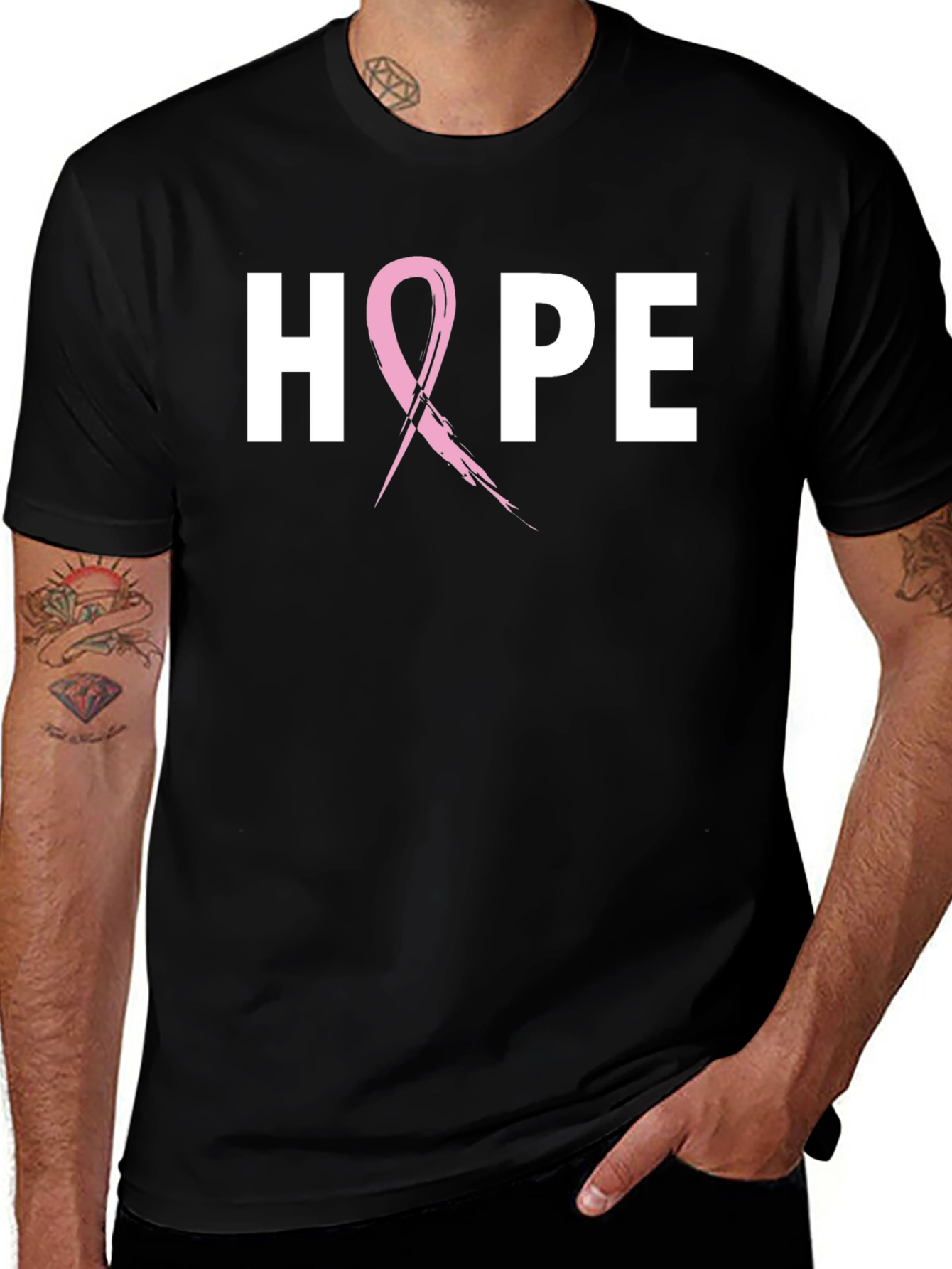 Variant 19 of Hope Breast Cancer Awareness T-Shirt