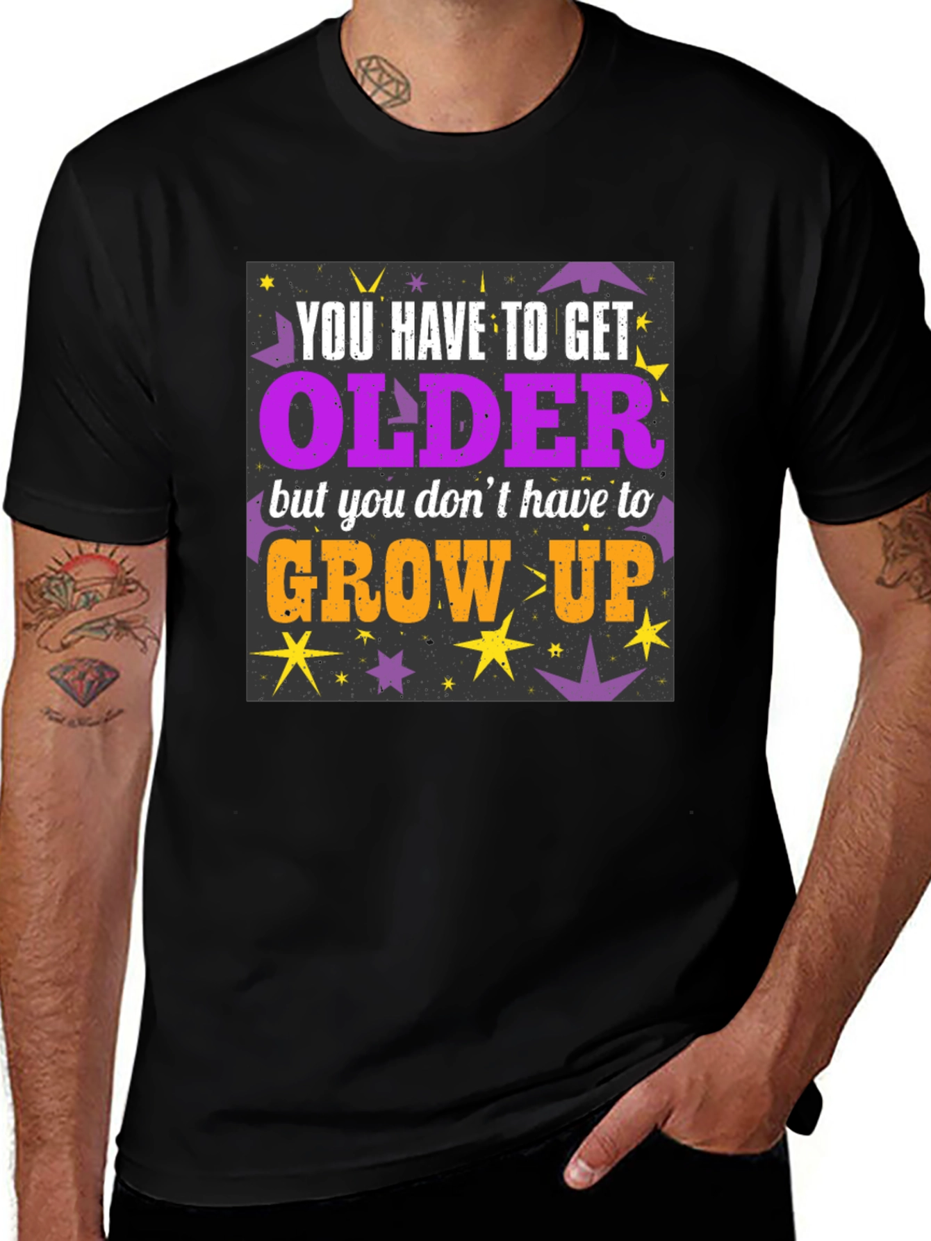 Variant 5 of Humorous Older But Not Grown Up Graphic Tee