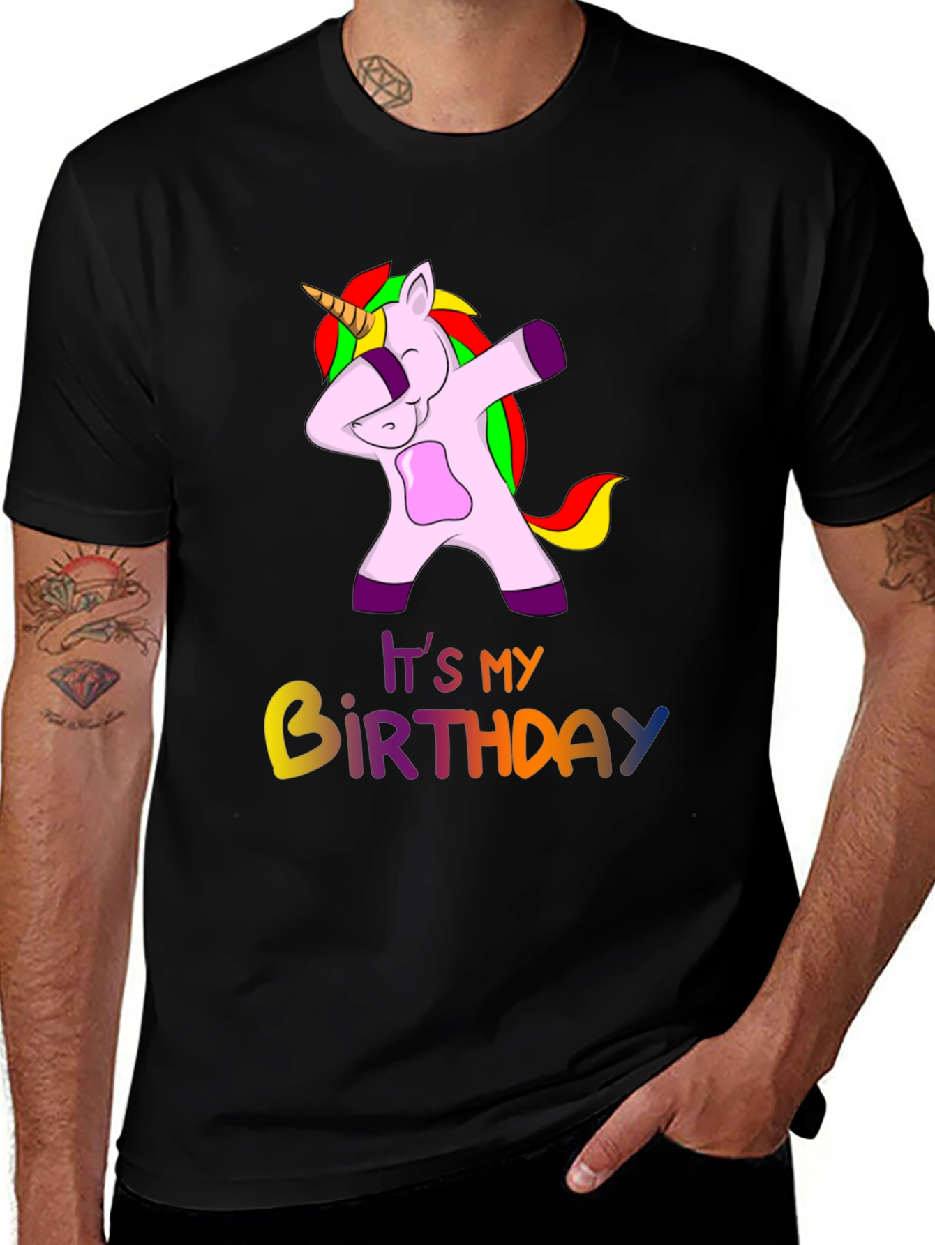 Variant 9 of Dabbing Unicorn It's My Birthday T-Shirt