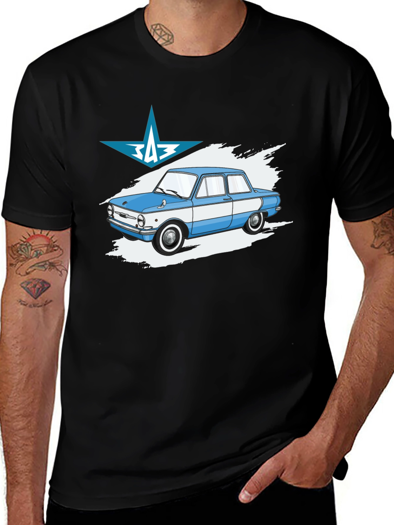 Retro Car T-Shirt - ZAZ Zaporozhets Graphic Tee