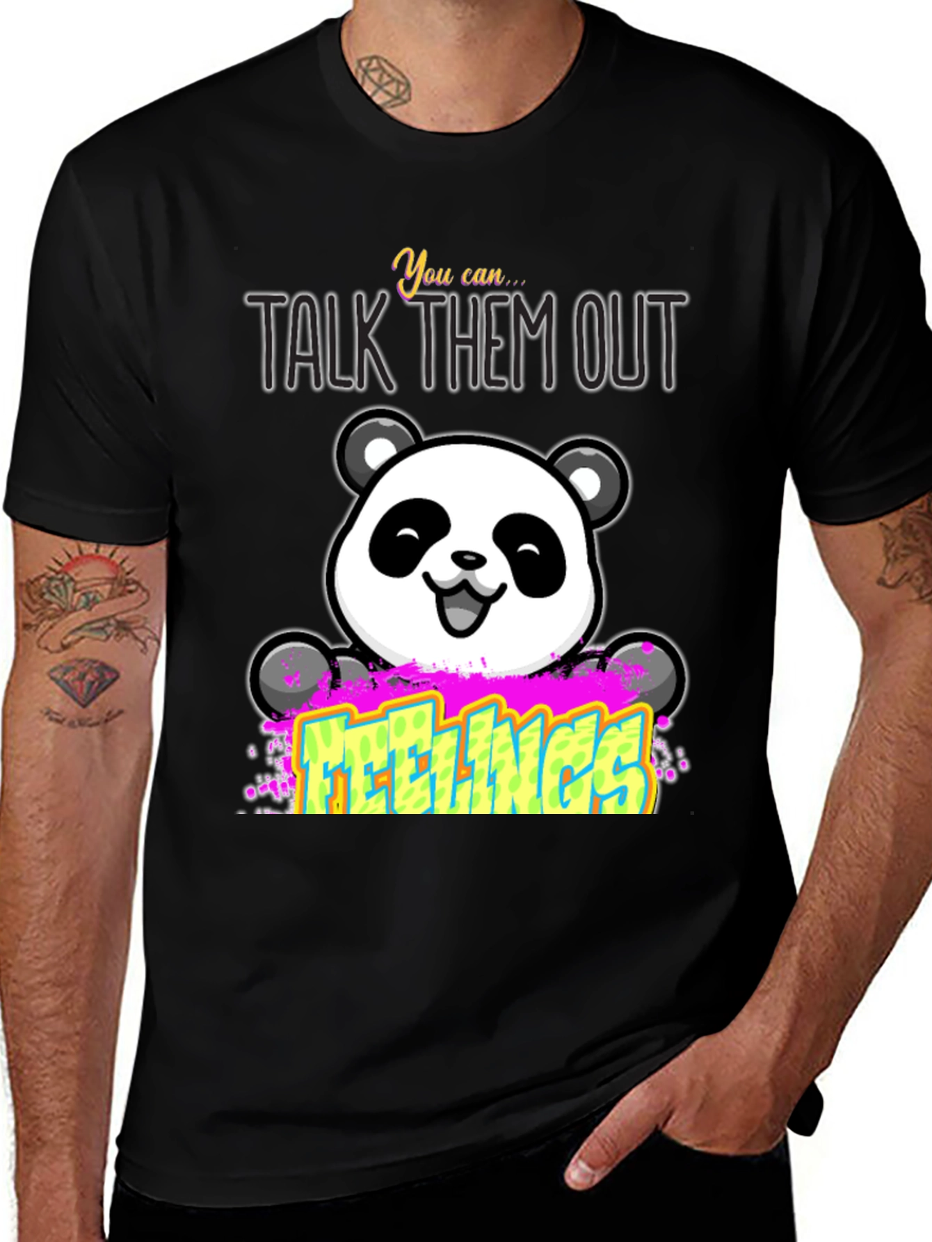 Variant 26 of Talk Them Out Of Feelings Panda T-Shirt