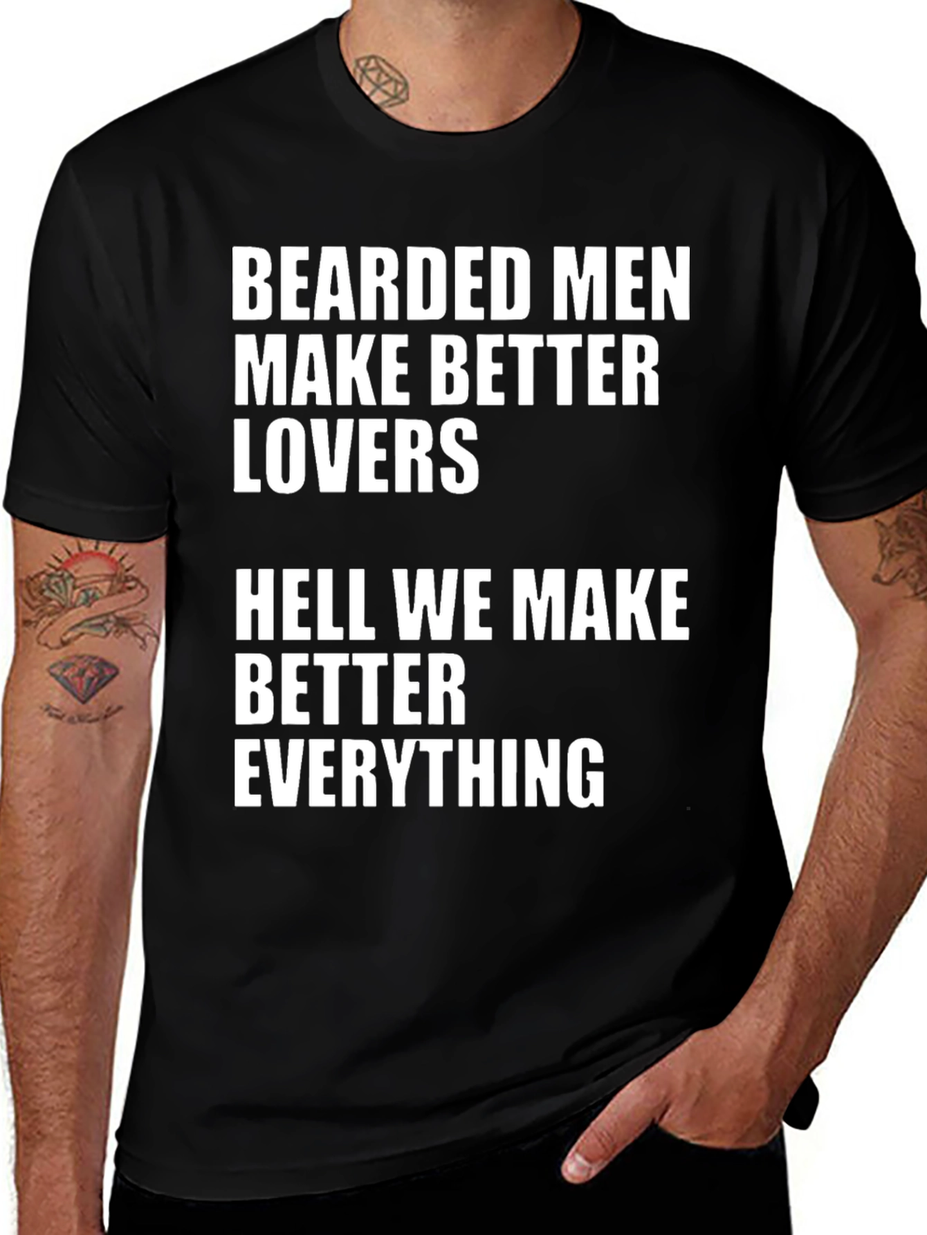 Variant 9 of Bearded Men Make Better Lovers T-Shirt