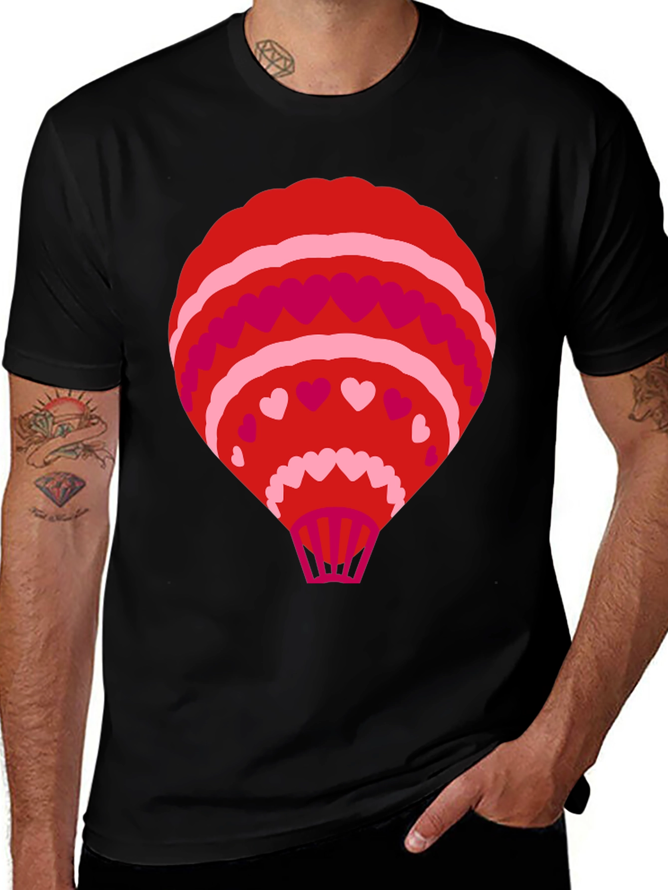 Variant 2 of Heart Balloon Graphic Tee - Love is in the Air!
