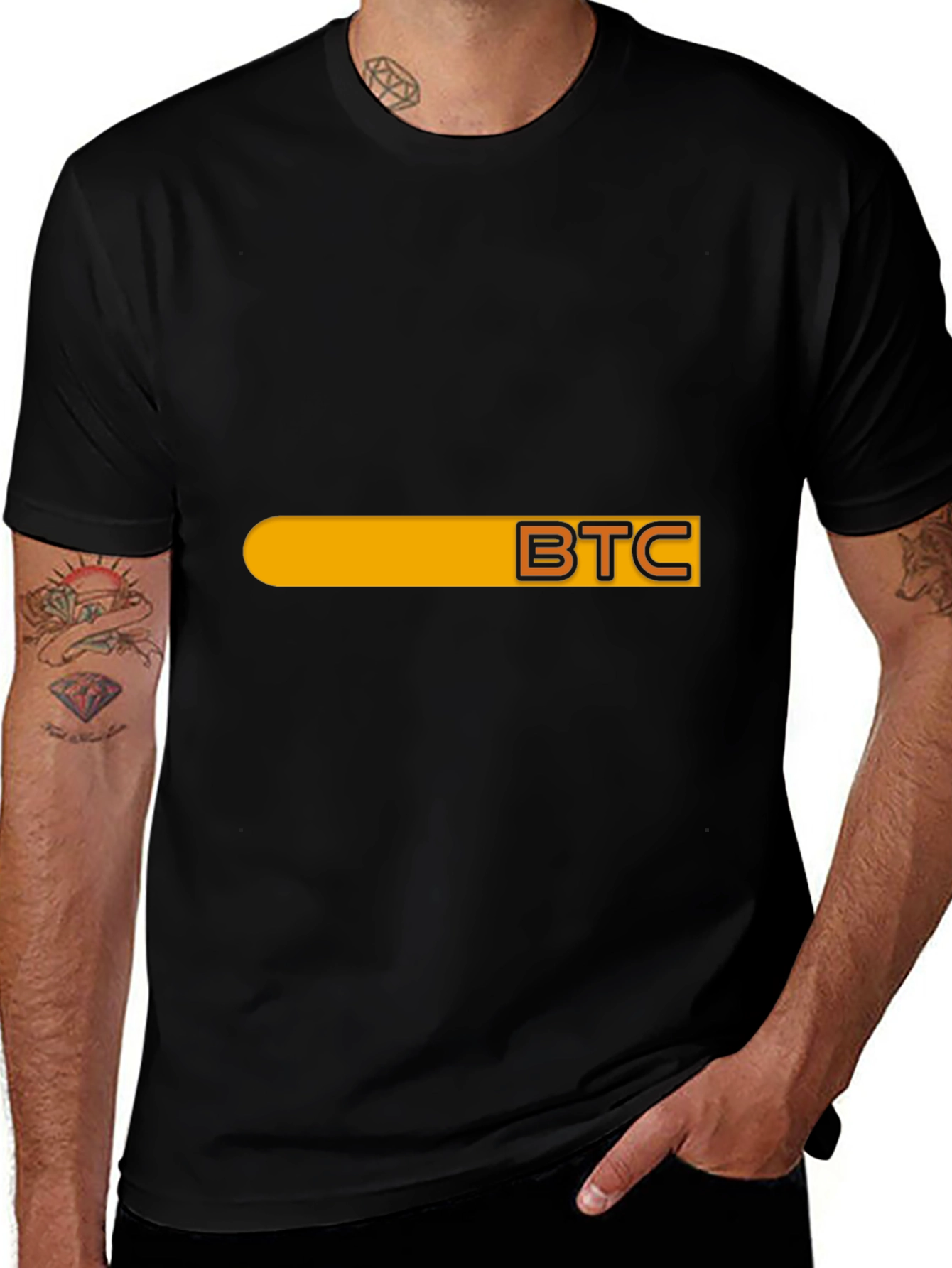 Variant 15 of Bitcoin BTC Crypto T-Shirt - Black