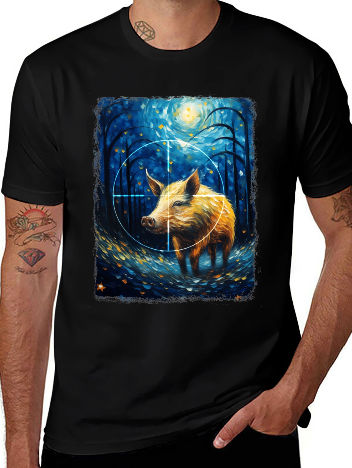 Variant 29 of Wild Boar Target T-Shirt