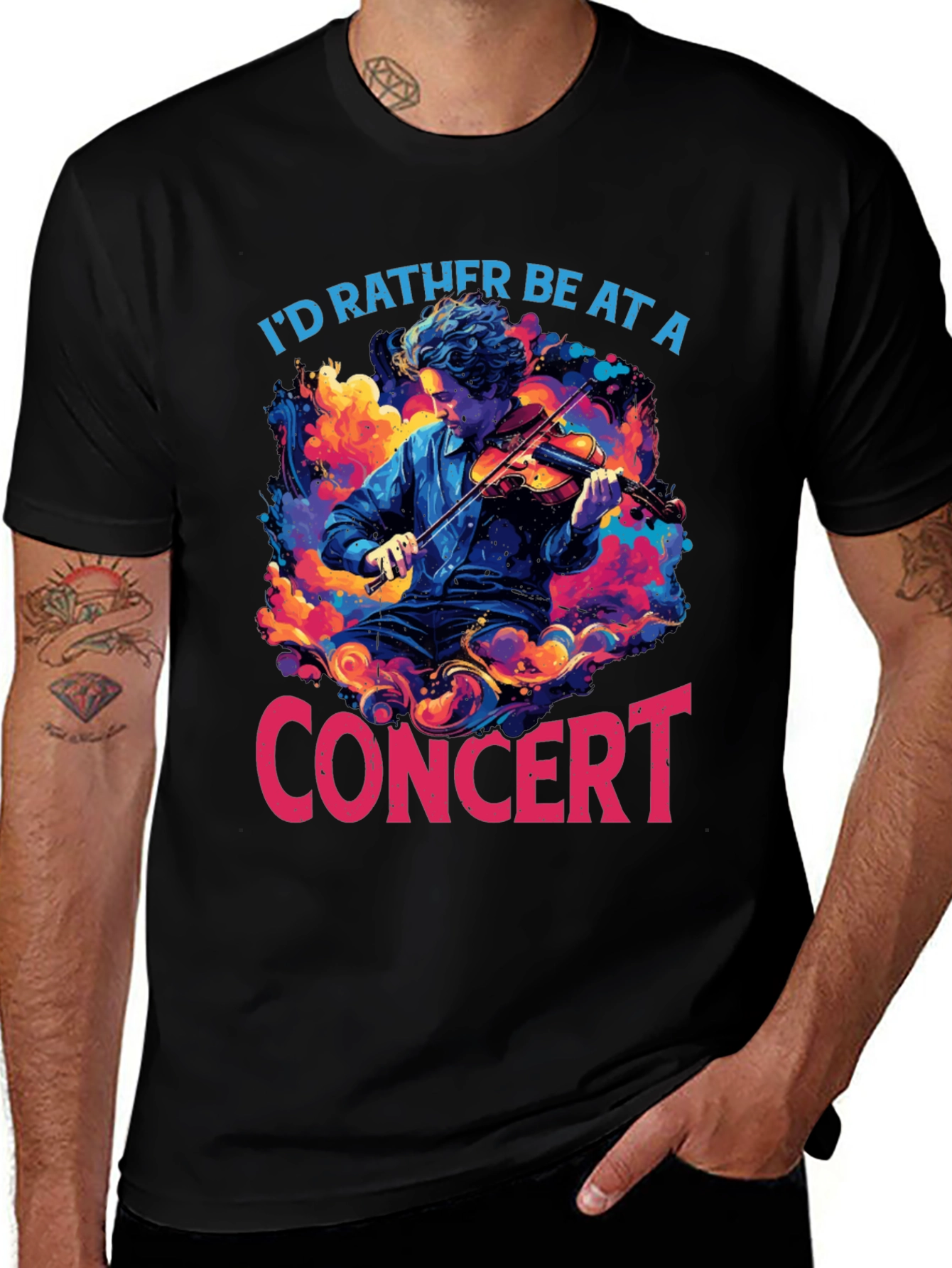 Variant 5 of Concert Violinist Graphic T-Shirt
