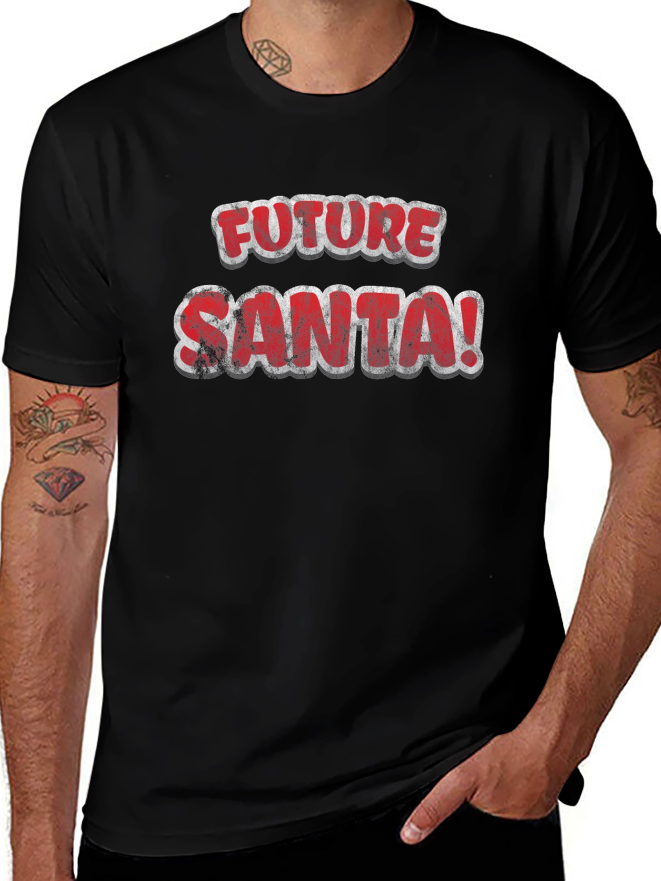 Variant 24 of Future Santa Graphic T-Shirt - Holiday Fun!