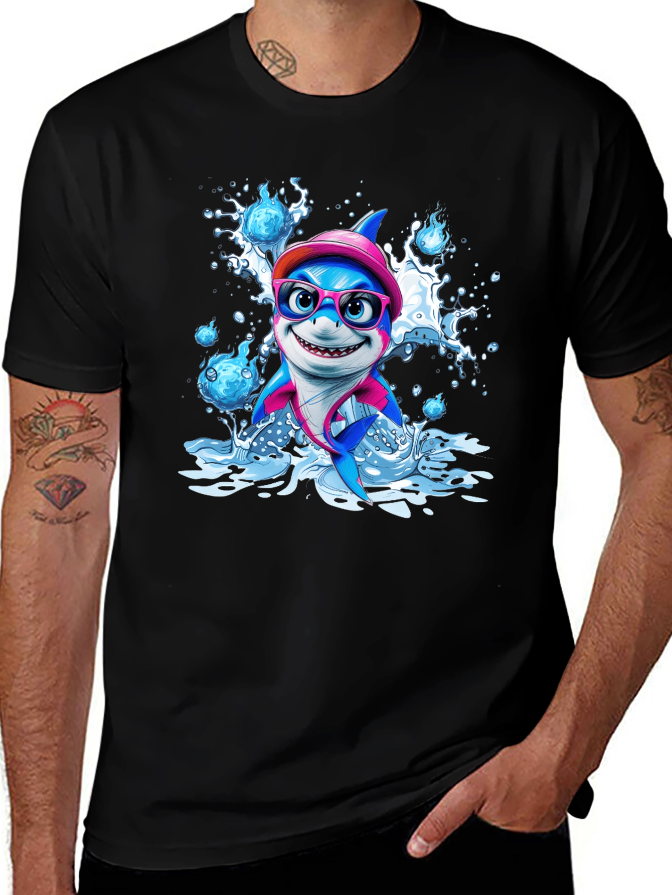 Variant 28 of Cool Shark Cartoon T-Shirt