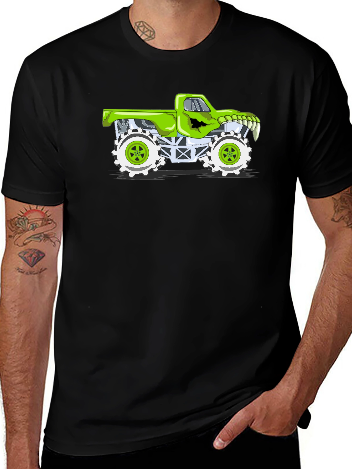 Variant 29 of Monster Truck Graphic Tee - Black