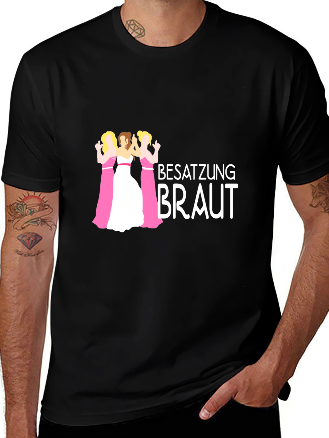 Variant 10 of Besatzung Braut T-Shirt - Bachelorette Party Tee