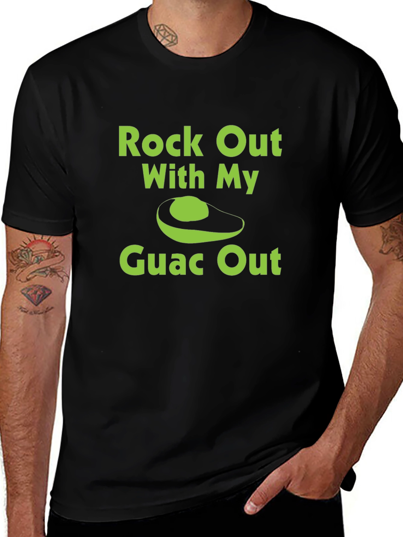 Variant 18 of Rock Out With My Guac Out Avocado T-Shirt