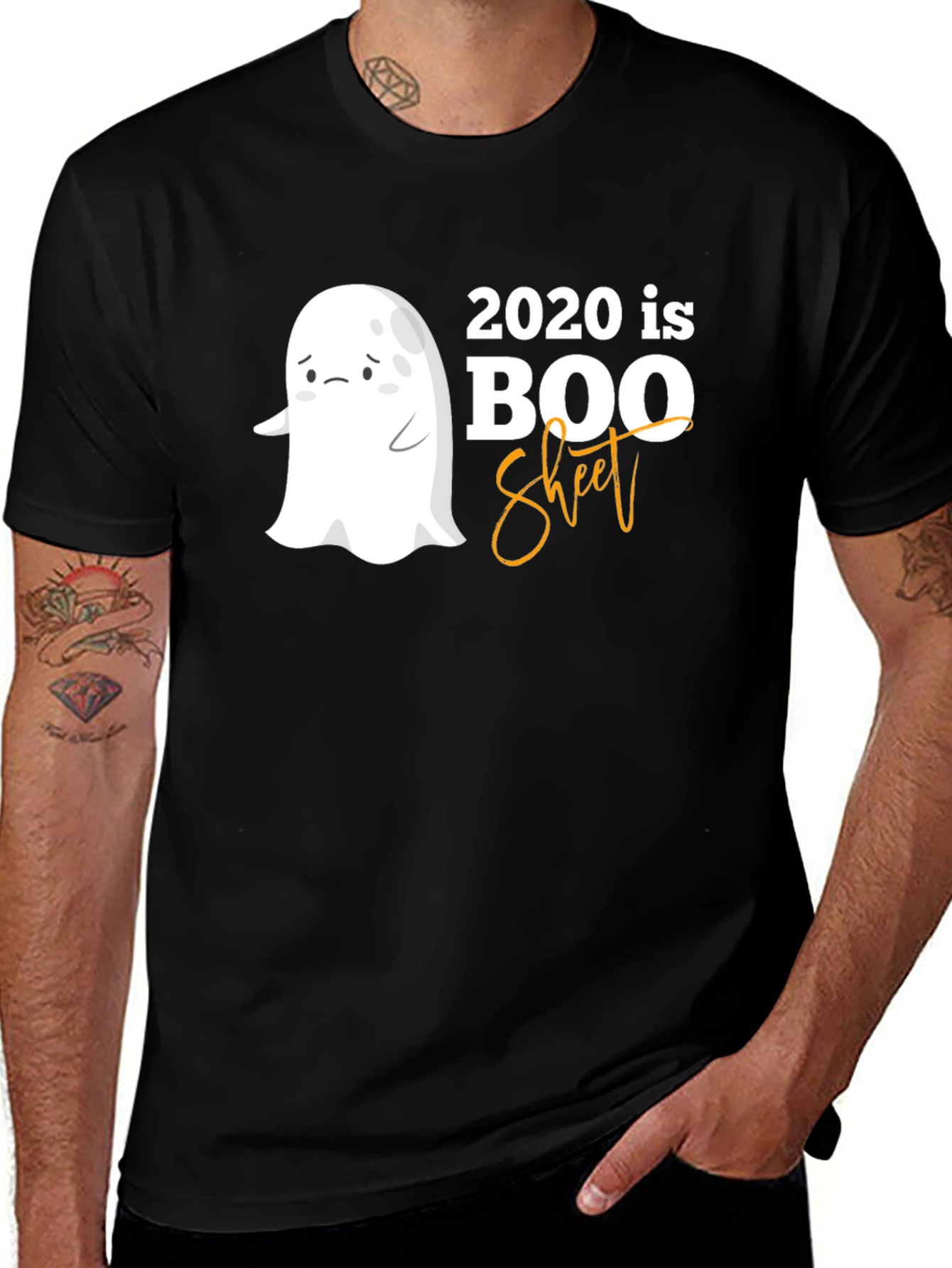 Variant 9 of 2020 Boo Sheet T-Shirt - Funny Halloween Ghost Tee