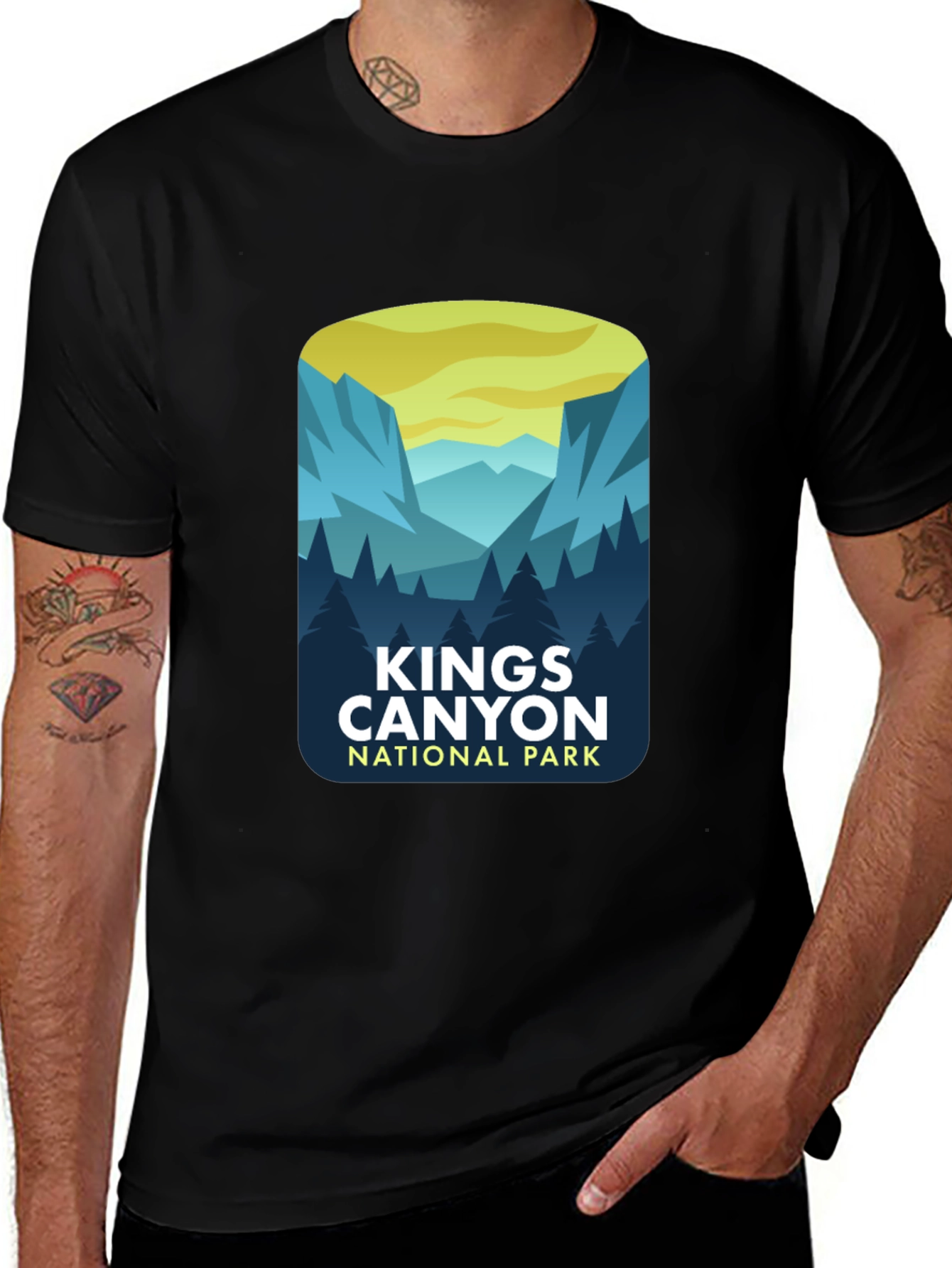 Kings Canyon National Park Graphic Tee - Black