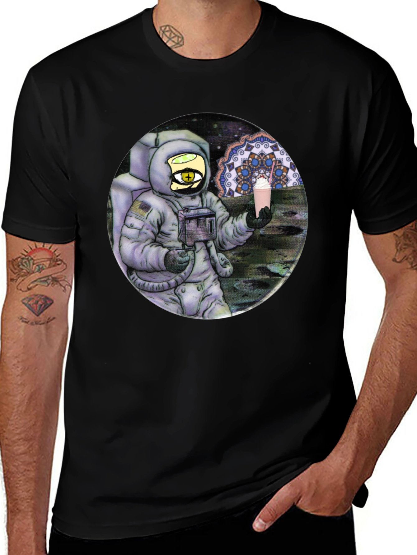 Variant 18 of Astronaut Shake T-Shirt - Cosmic Comfort