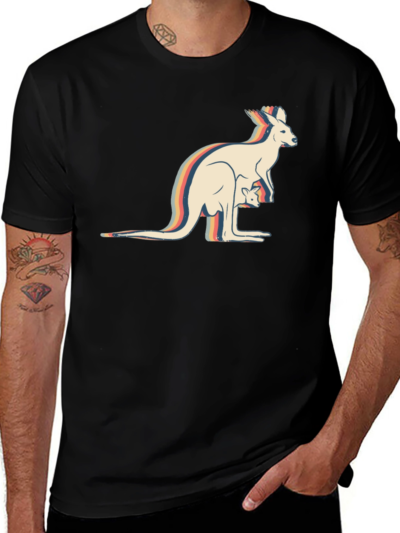 Kangaroo Retro T-Shirt