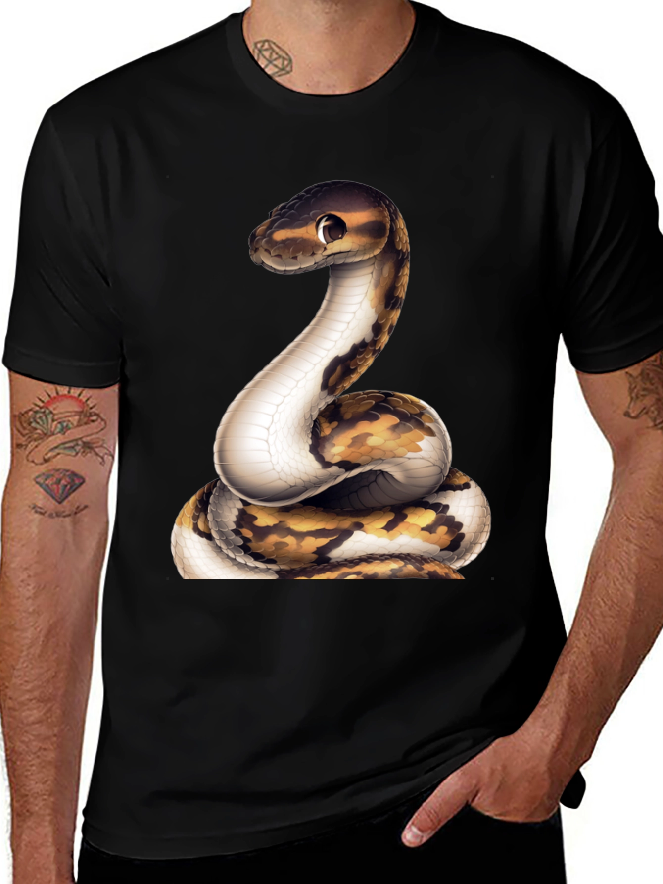 Variant 30 of Snake Graphic Tee - Reptile Lover's T-Shirt