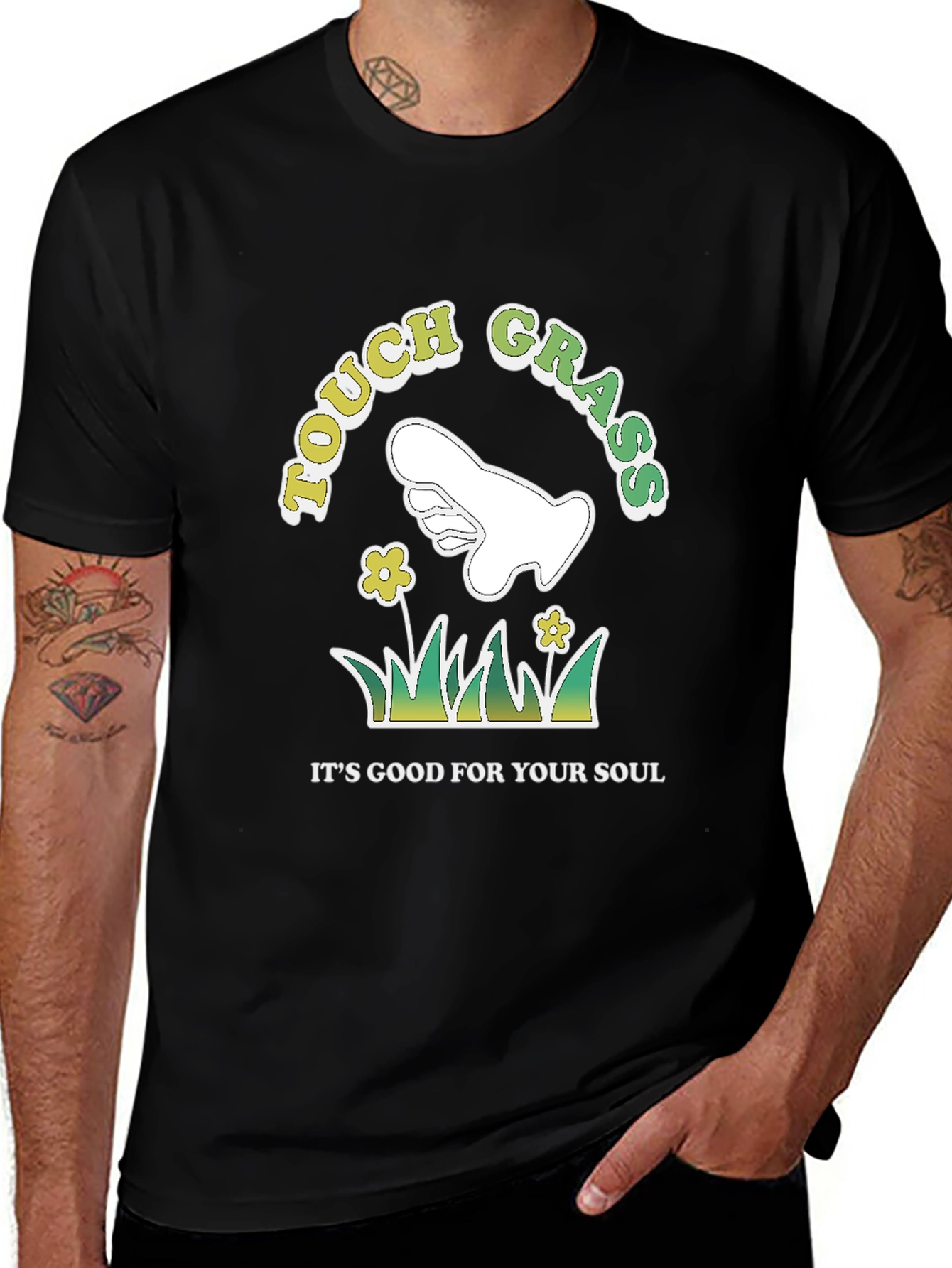 Variant 6 of Touch Grass T-Shirt, Good For Your Soul Graphic Tee