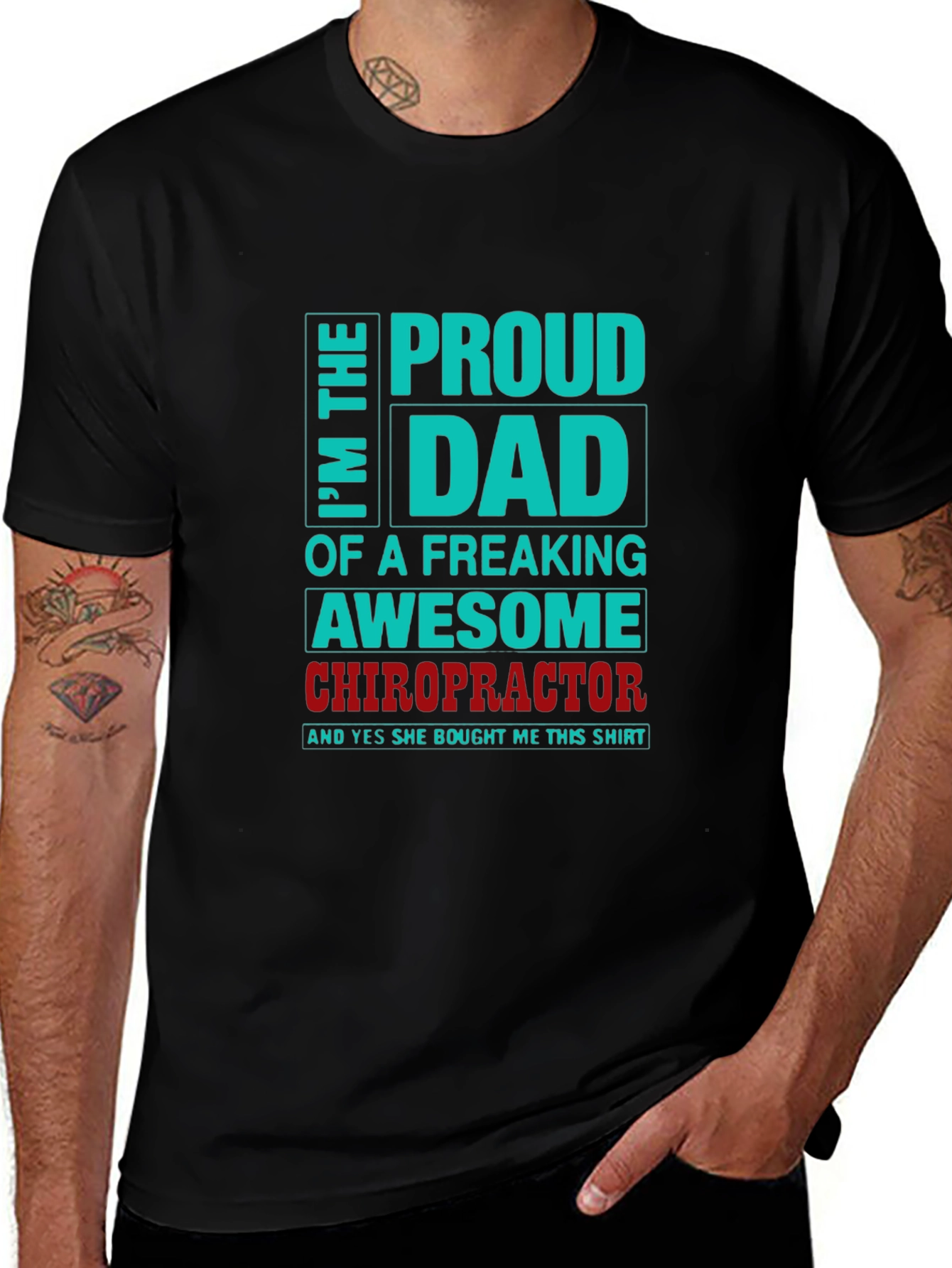 Proud Dad of an Awesome Chiropractor T-Shirt