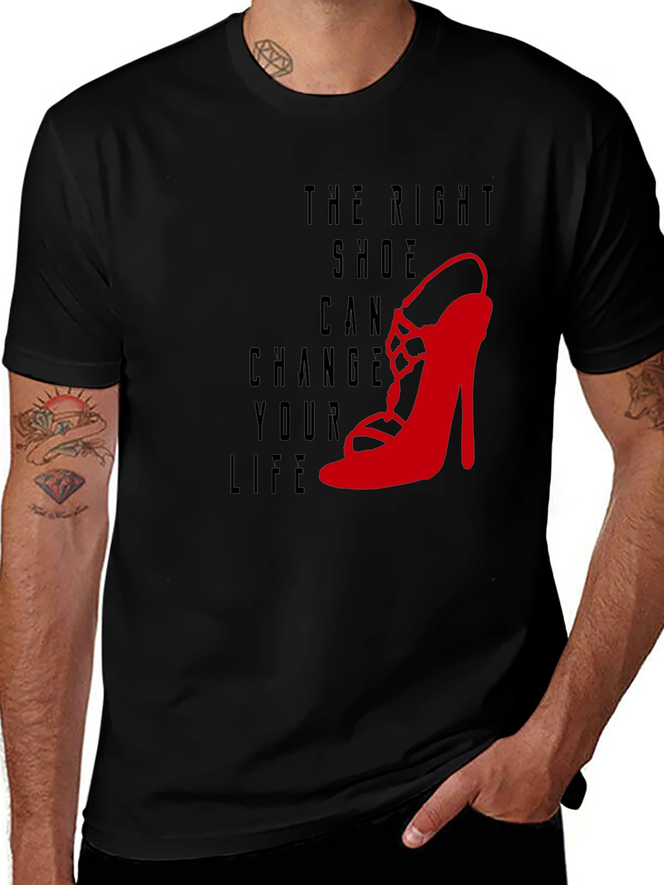 Variant 27 of The Right Shoe T-Shirt - Fashion Graphic Tee