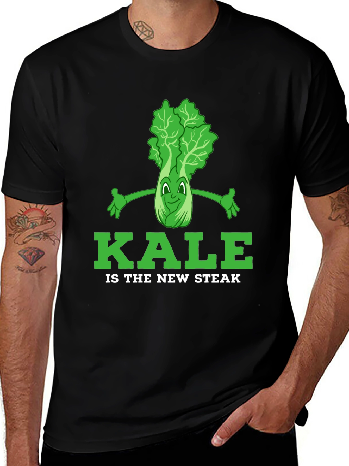Variant 30 of Kale is the New Steak Graphic T-Shirt