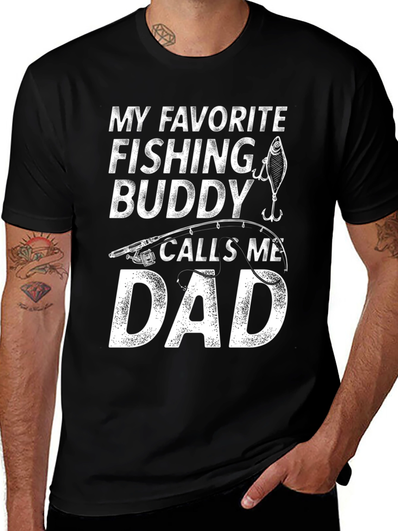 Variant 19 of Funny Fishing Dad T-Shirt
