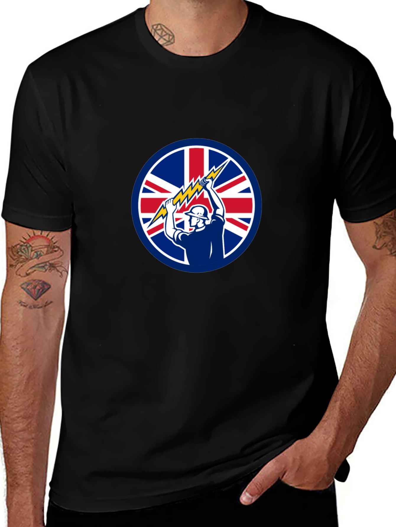 Variant 6 of British Electrician Graphic T-Shirt