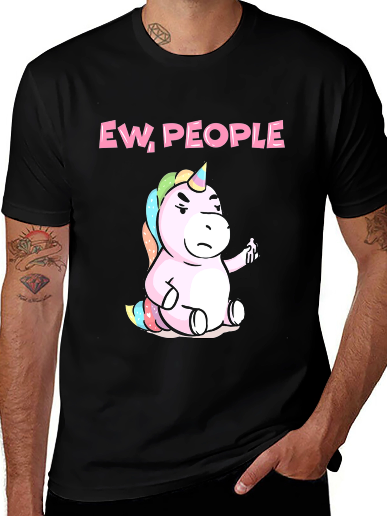 Variant 10 of Ew, People Funny Unicorn Graphic T-Shirt