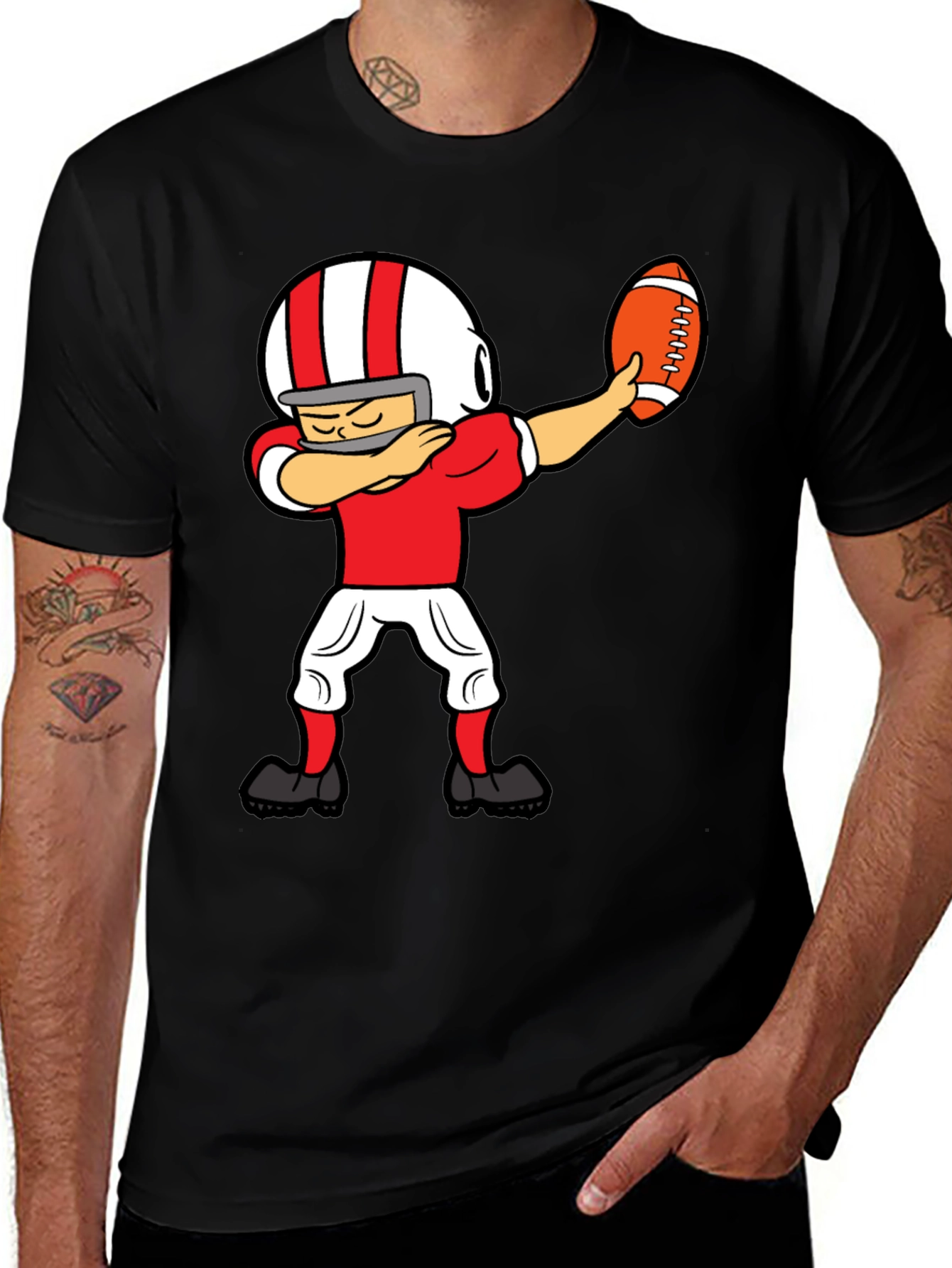 Variant 6 of Funny Football Dabbing T-Shirt