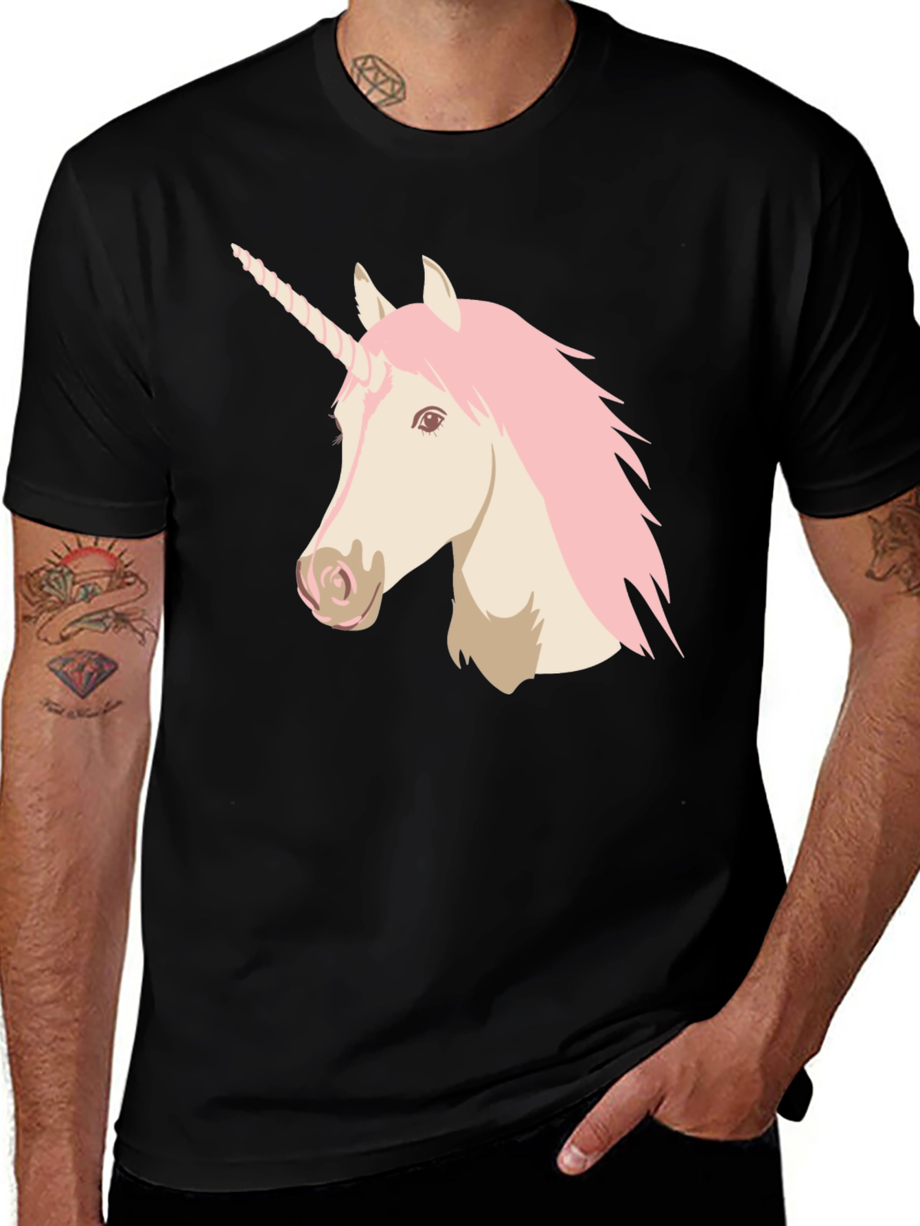 Variant 14 of Unicorn Graphic Print Tee - Stylish and Comfortable