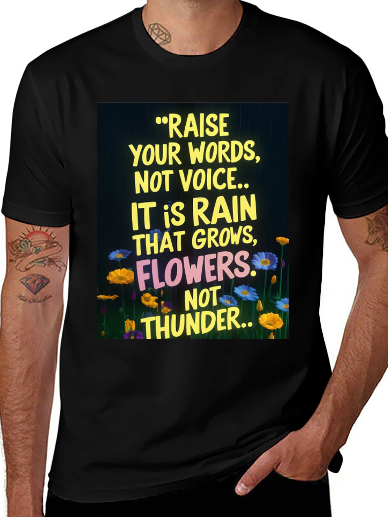 Variant 5 of Raise Your Words Graphic T-Shirt