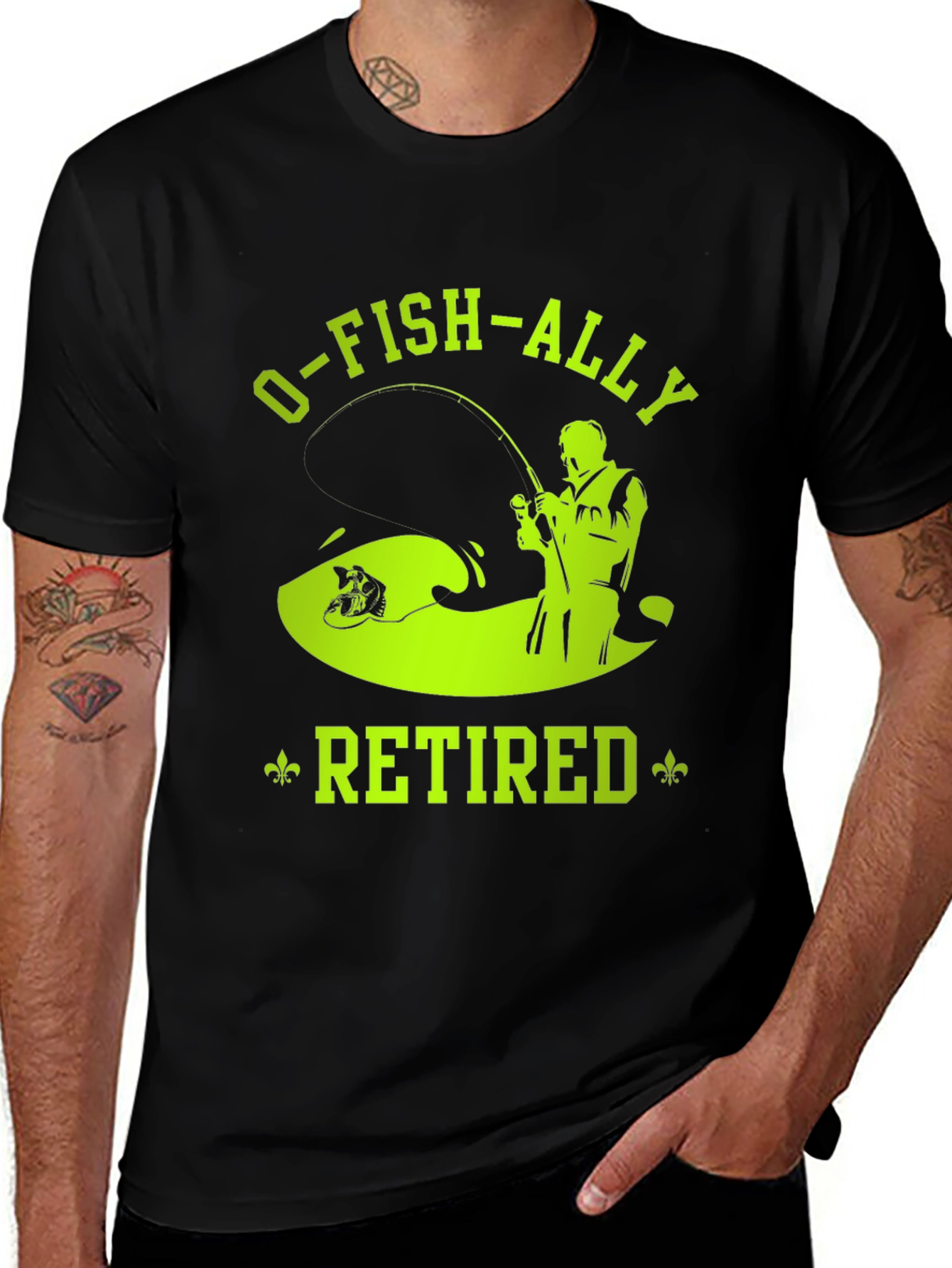 Variant 4 of O-FISH-ALLY Retired Graphic T-Shirt