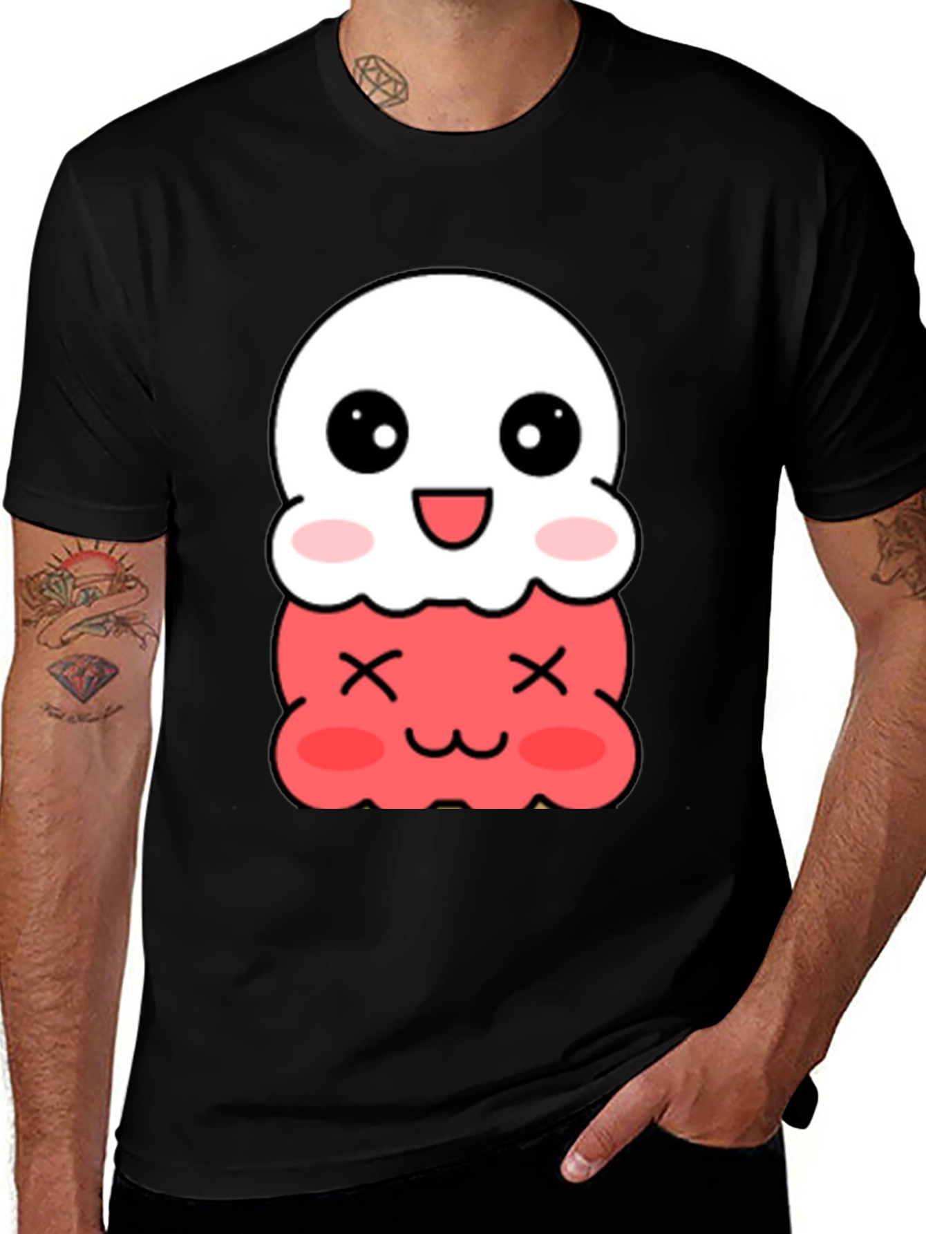 Variant 28 of Cute Kawaii Ice Cream Graphic T-Shirt
