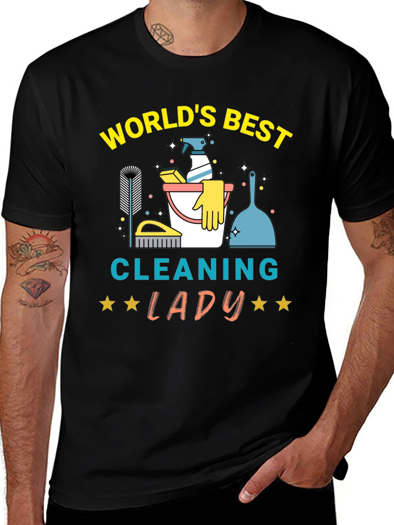 Variant 26 of World's Best Cleaning Lady T-Shirt
