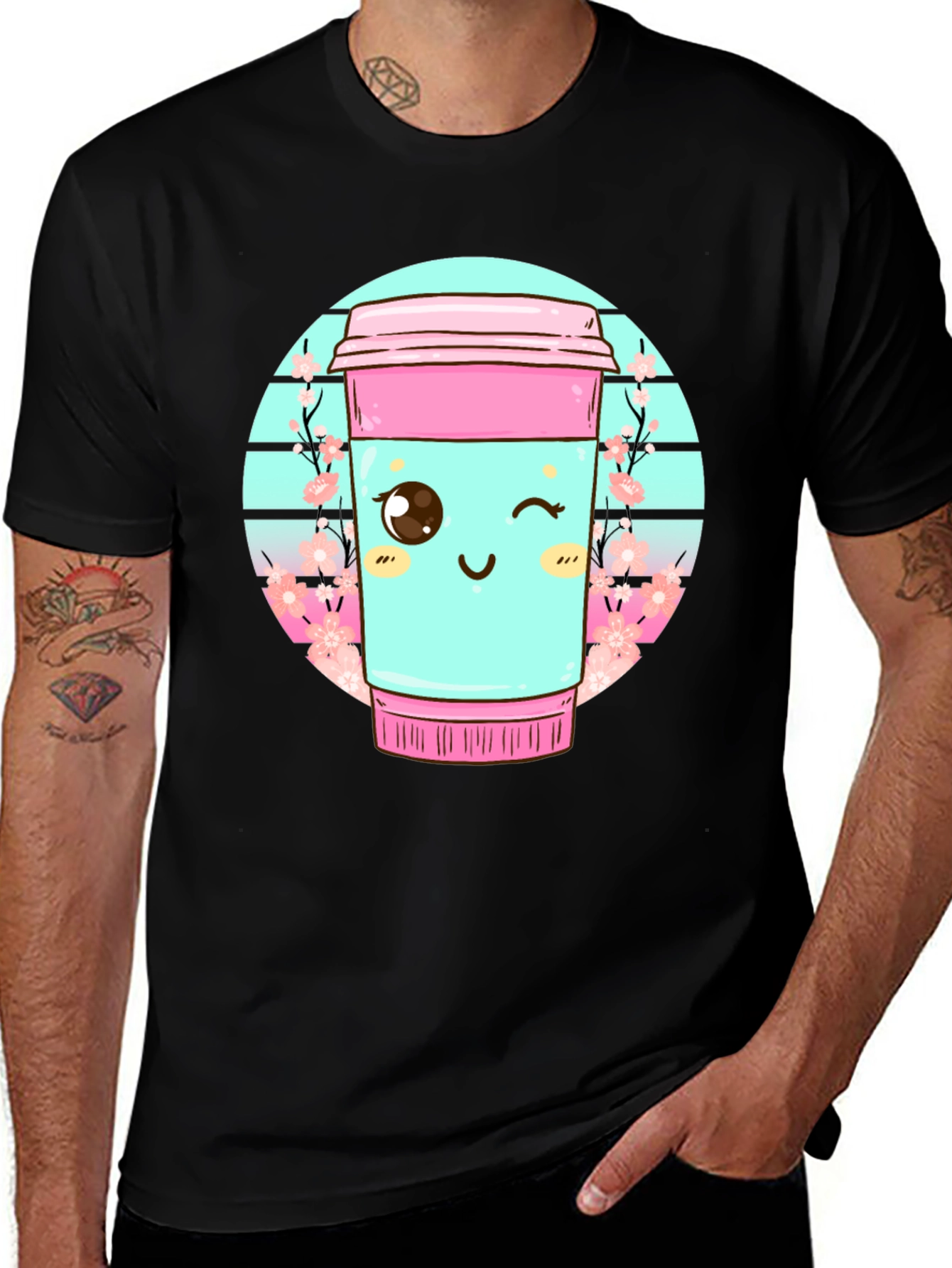 Variant 24 of Kawaii Coffee T-Shirt - Cute Anime Style Tee