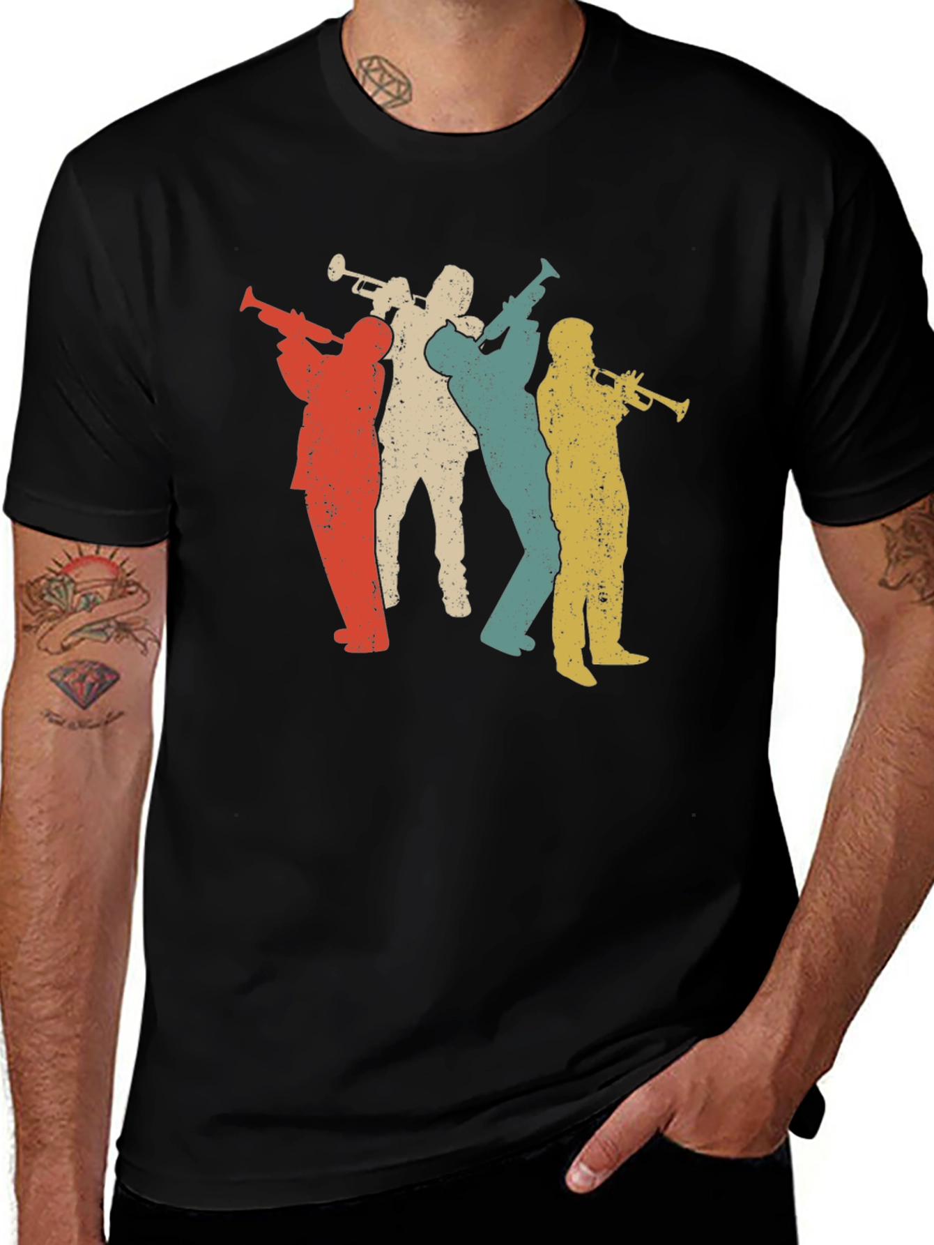 Variant 4 of Vintage Jazz Band T-Shirt - Retro Music Tee