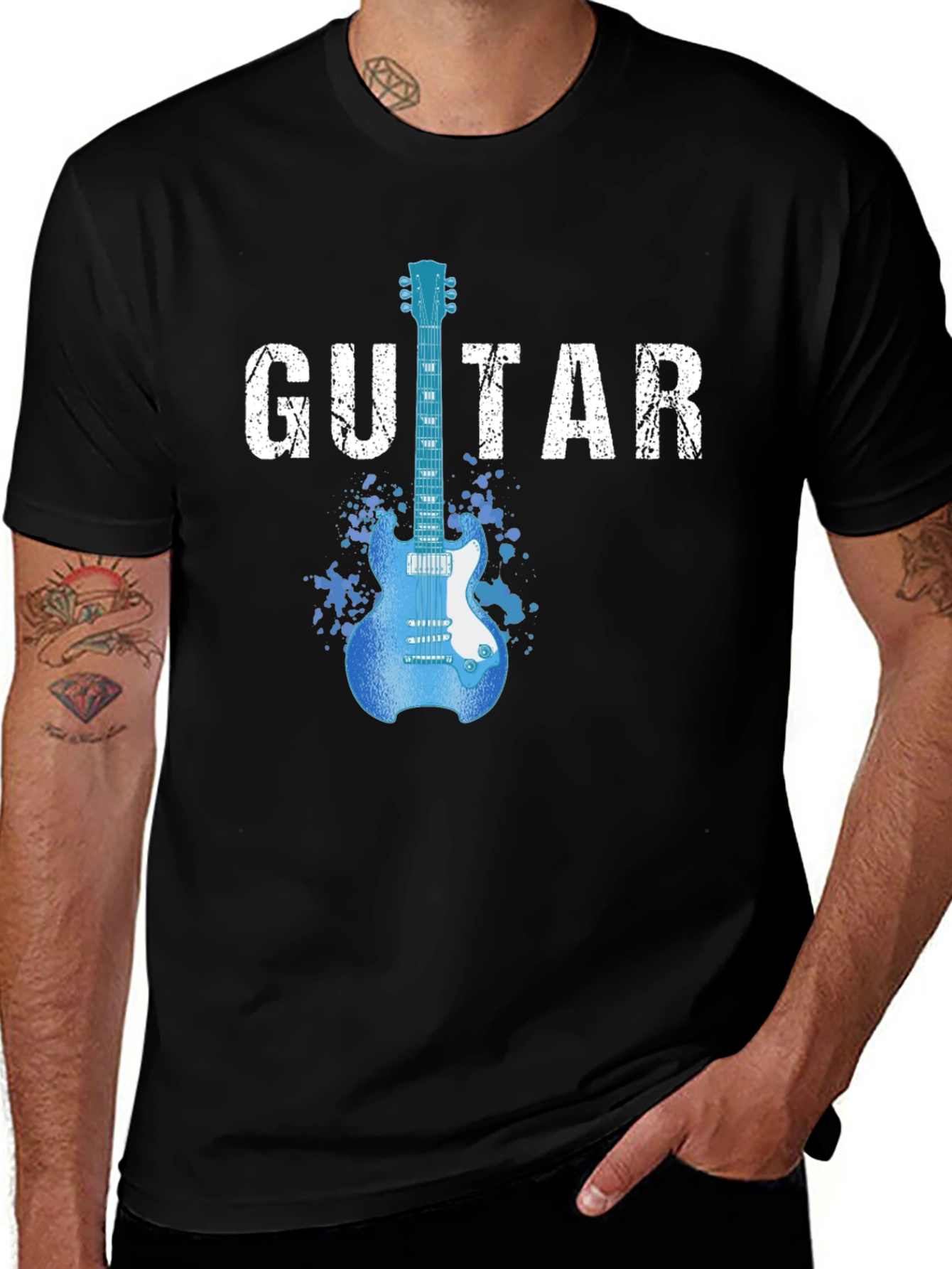 Variant 6 of Guitar T-Shirt - Music Lover Tee