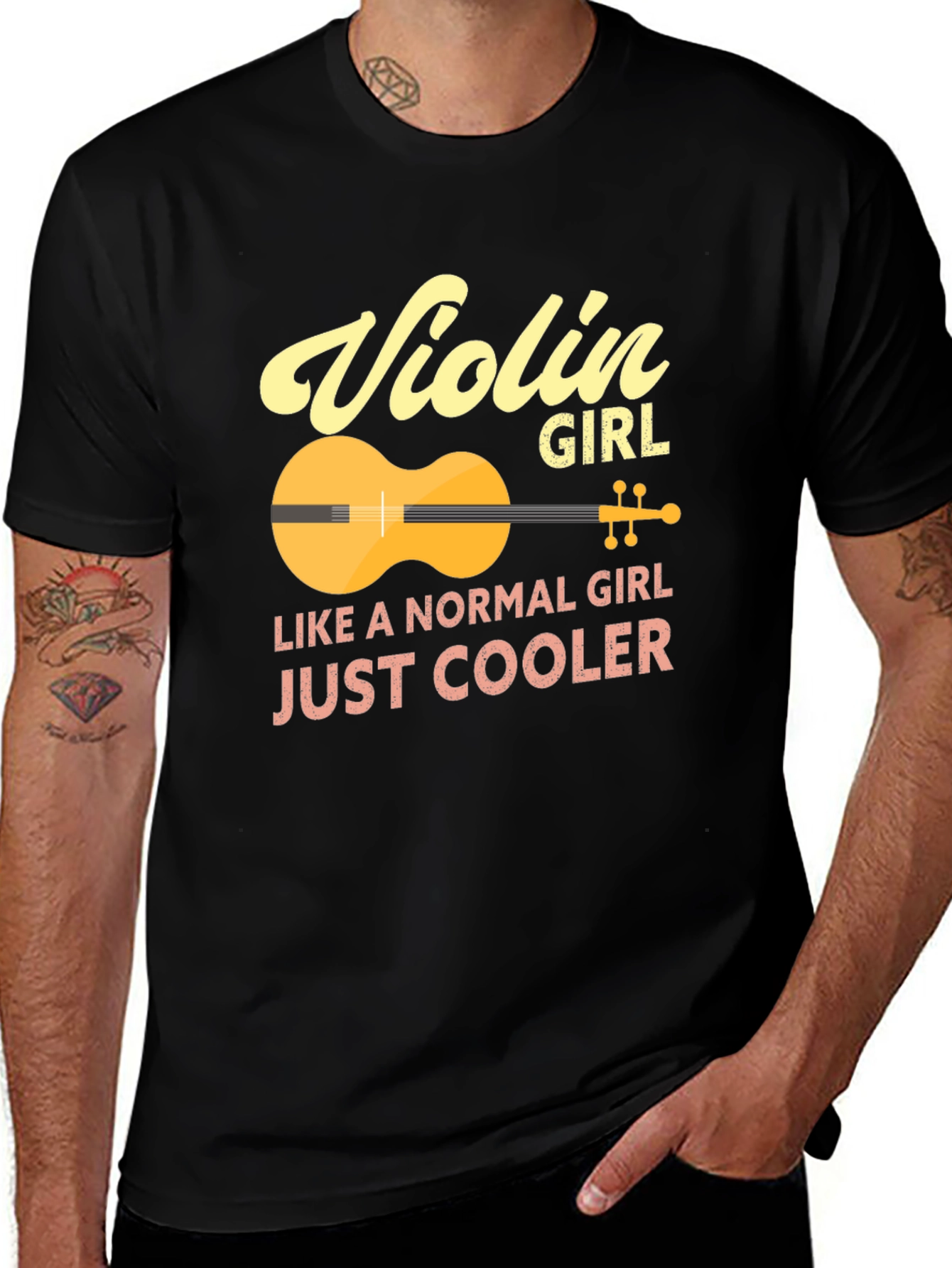 Variant 20 of Violin Girl T-Shirt - Just Cooler Tee