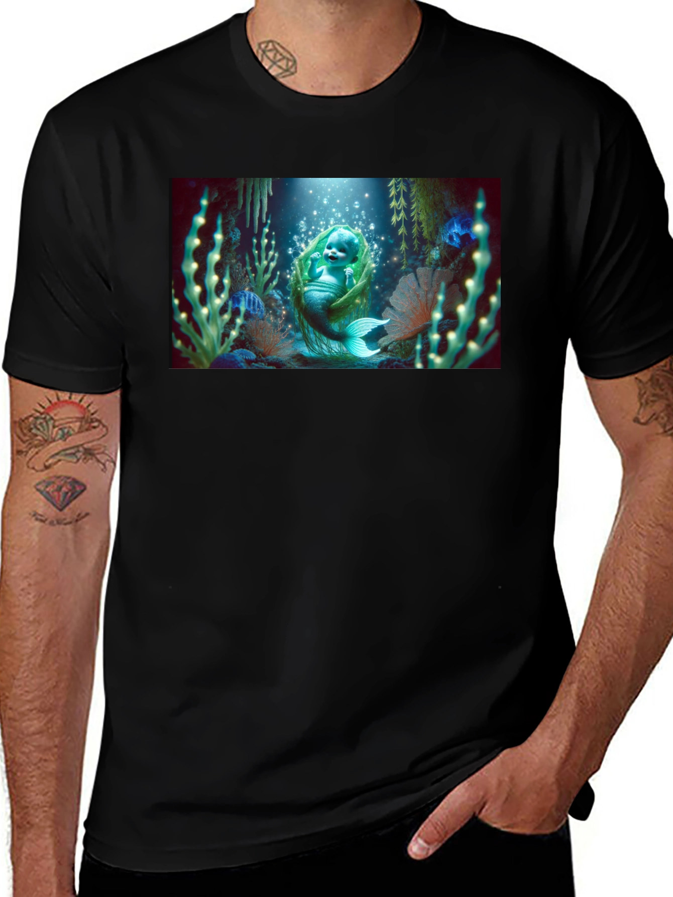 Variant 10 of Mermaid Baby Graphic T-Shirt