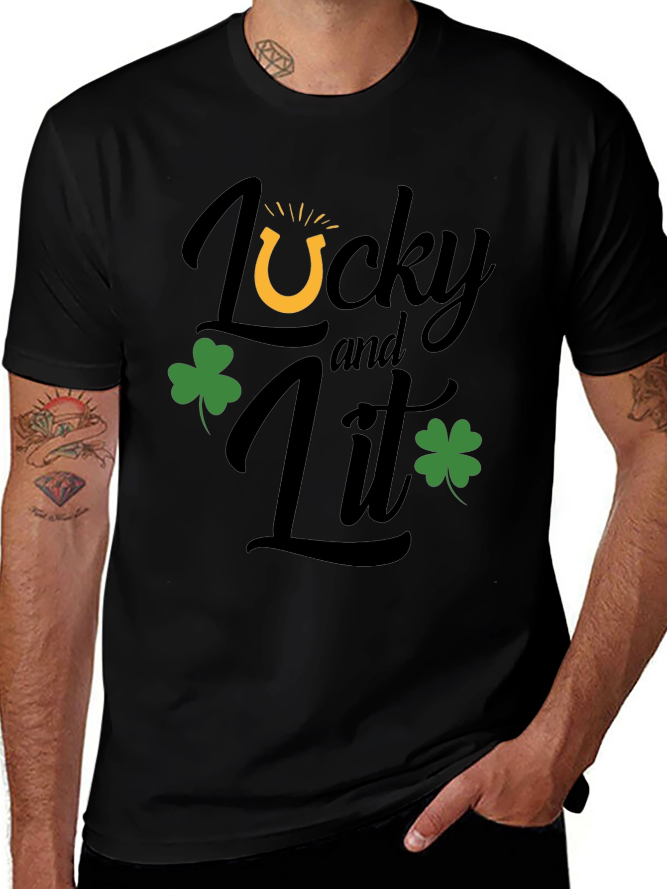 Variant 14 of Lucky and Lit St. Patrick's Day T-Shirt