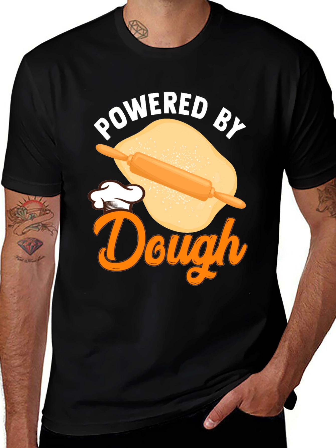 Powered by Dough Funny Baking T-Shirt