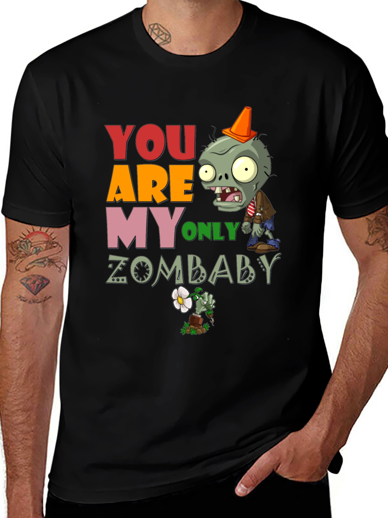 Variant 14 of You Are My Only Zombaby T-Shirt, Zombie Lover Tee