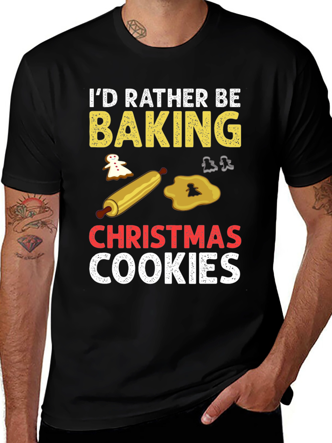 Baking Christmas Cookies Graphic Tee