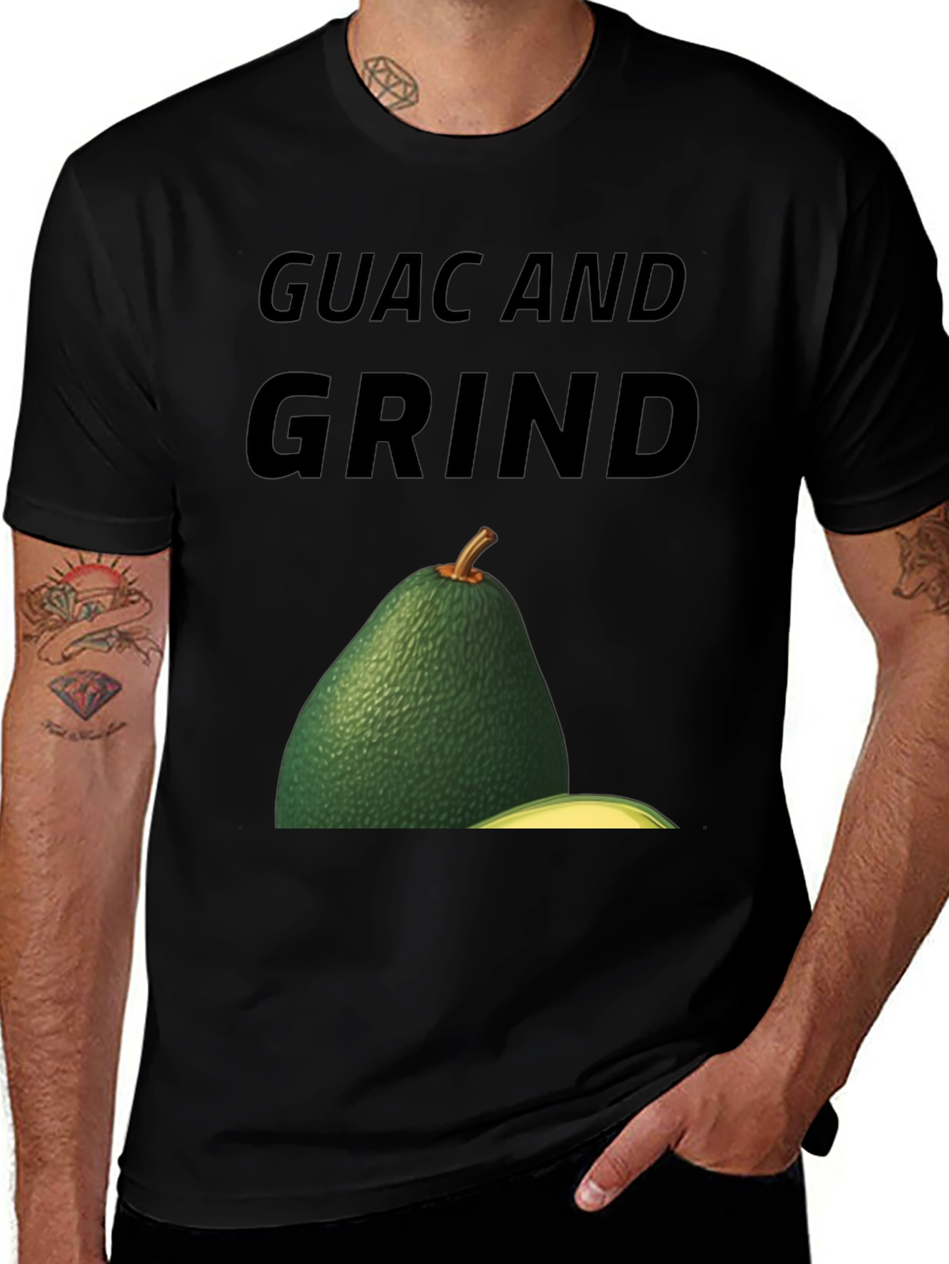Variant 7 of Guac And Grind Graphic Tee