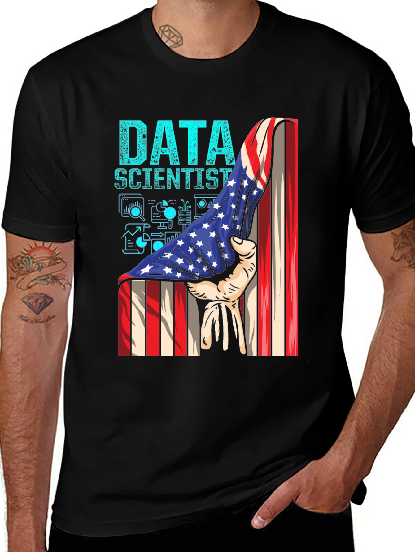 Variant 22 of Data Scientist Patriotic T-Shirt