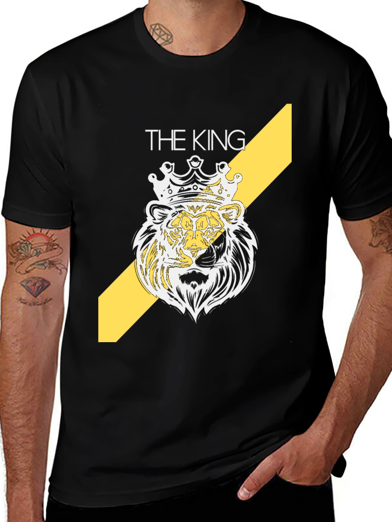 Variant 28 of The King Lion Graphic T-Shirt - Bold Design