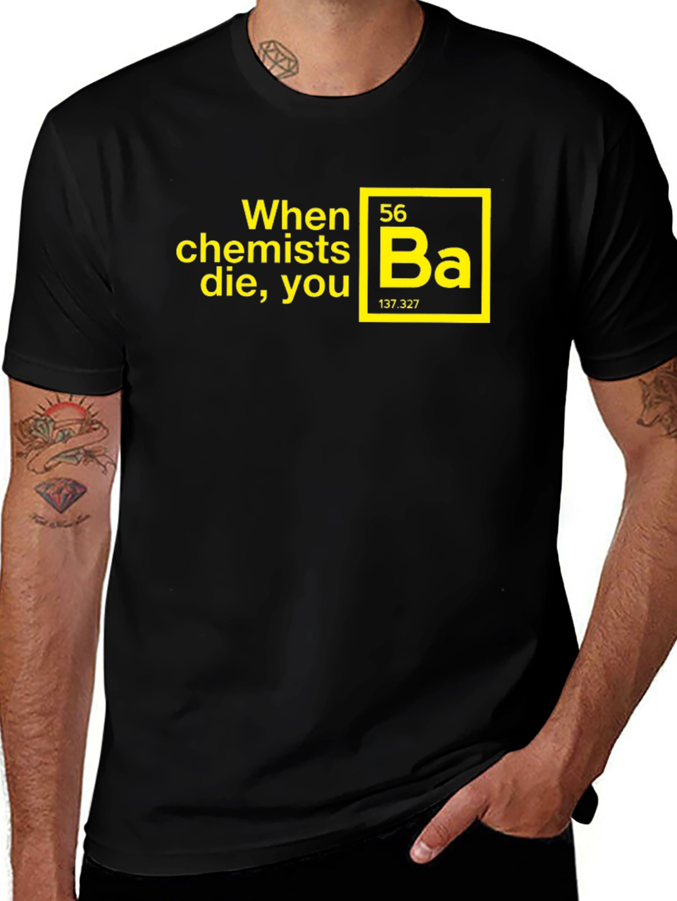 Variant 23 of When Chemists Die Funny Black T-Shirt