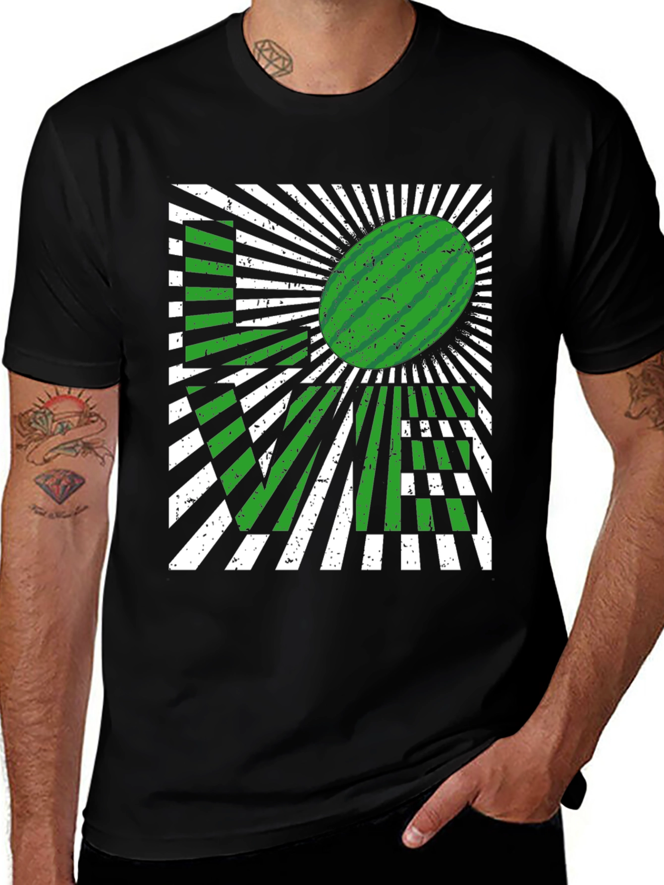 Variant 11 of Watermelon LOVE Graphic T-Shirt - Fun Summer Style